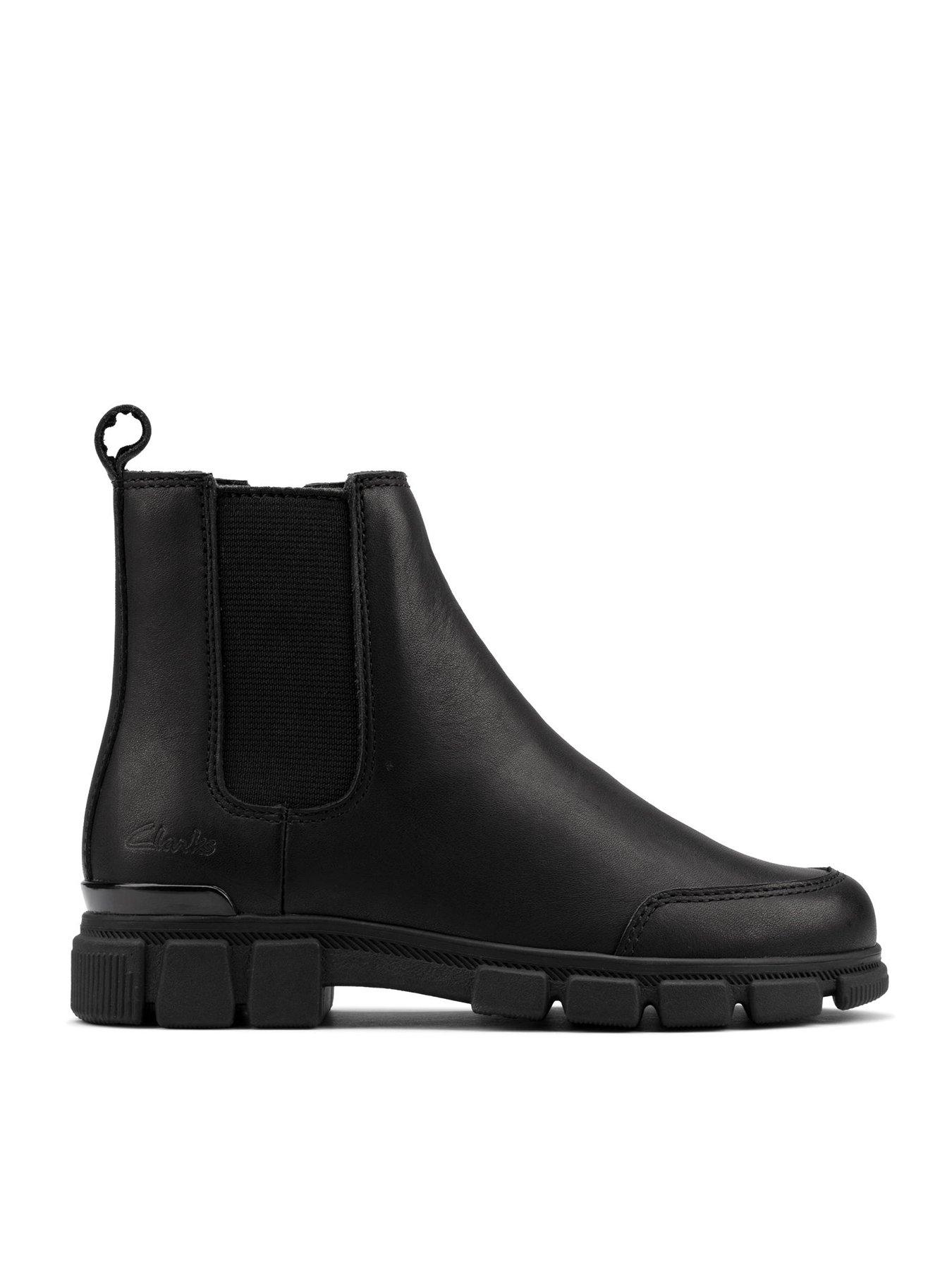 Clarks Kids Evyn Chelsea Ankle Boot Black Littlewoods