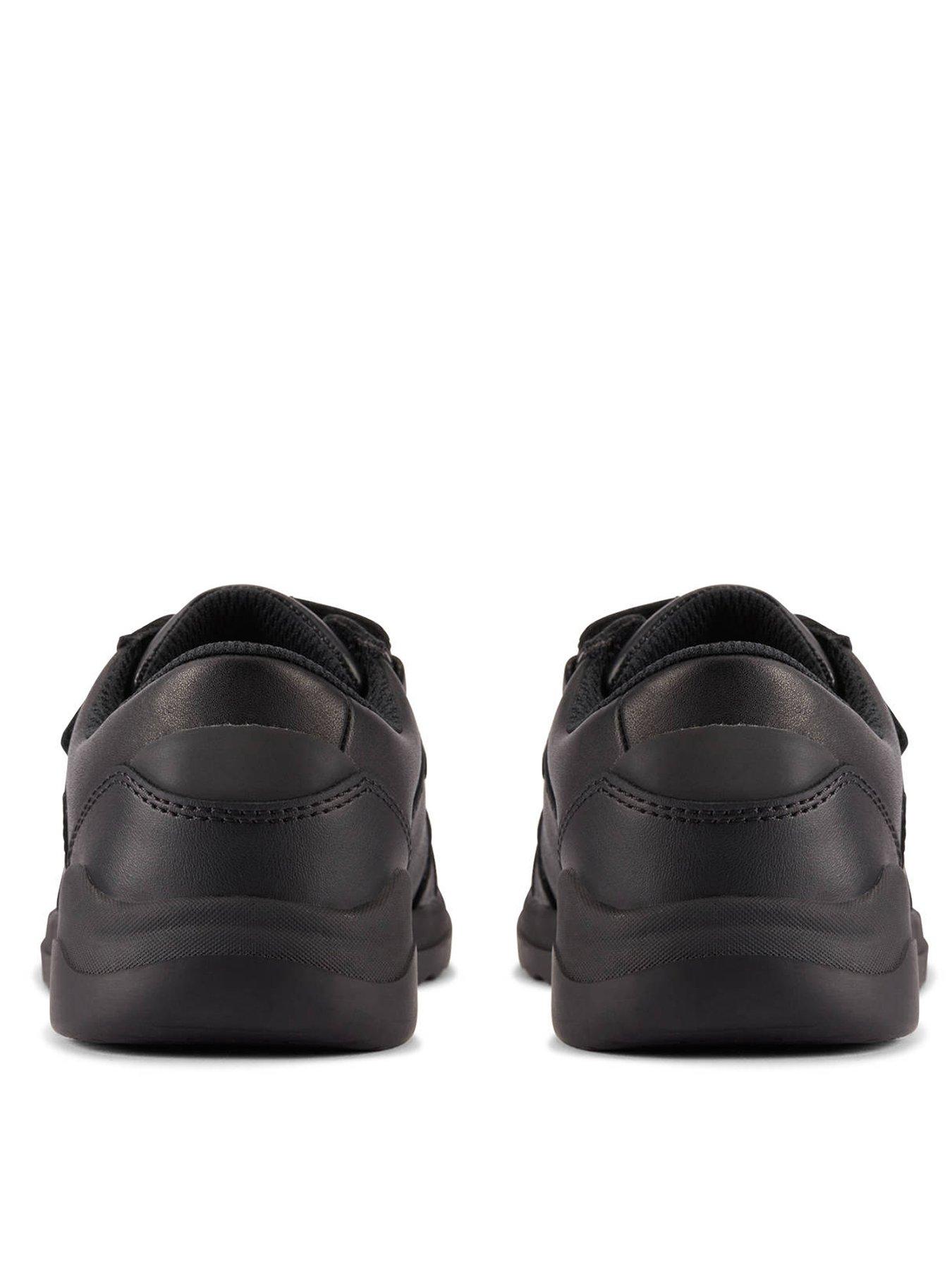  image of clarks-kids-daze-step-double-strap-leather-shoe-black
