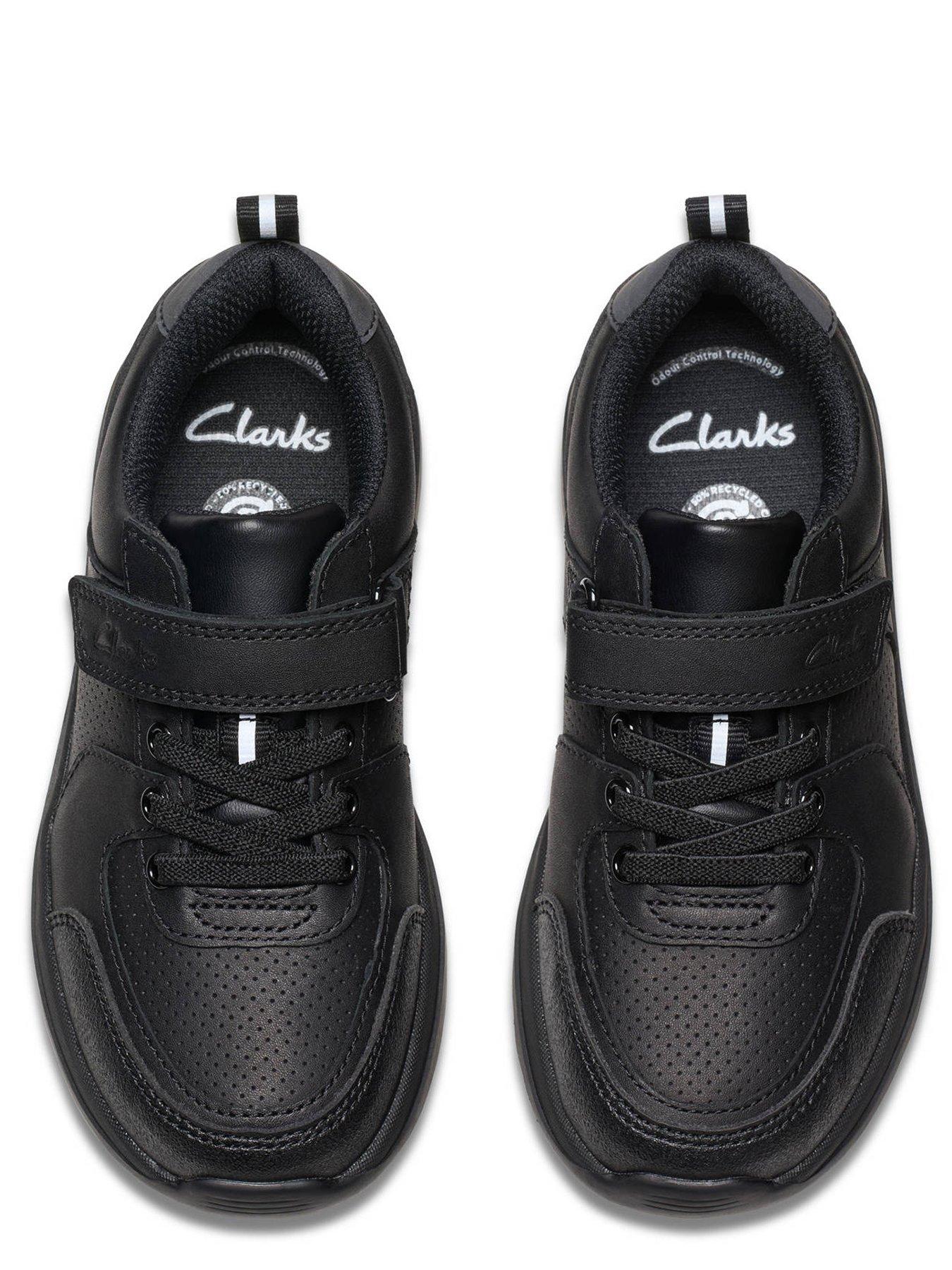 Image 4 of 6 of Clarks Kids Daze Bright Leather School Shoe - Black