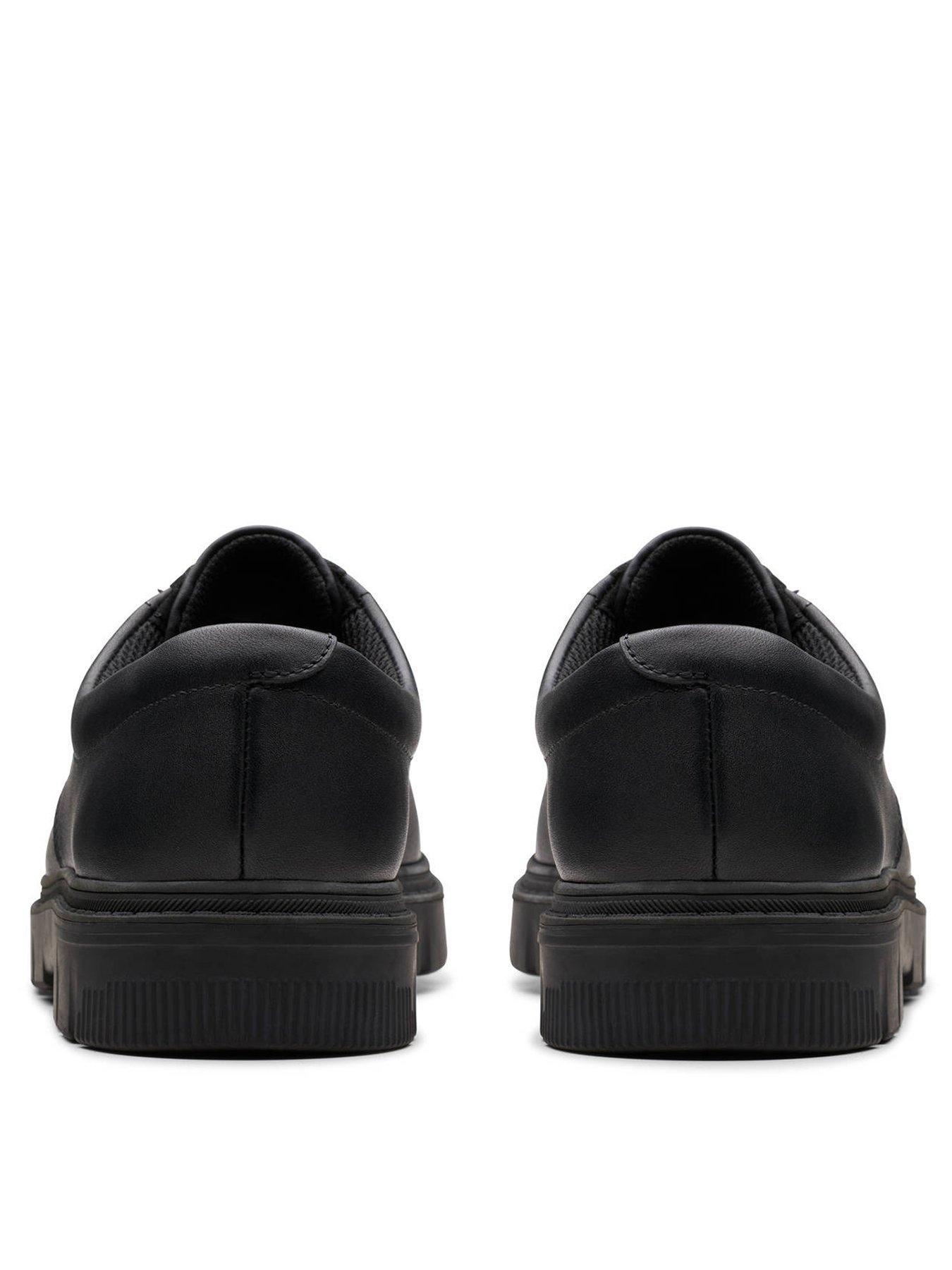  image of clarks-youth-lorcam-loop-lace-leather-school-shoe