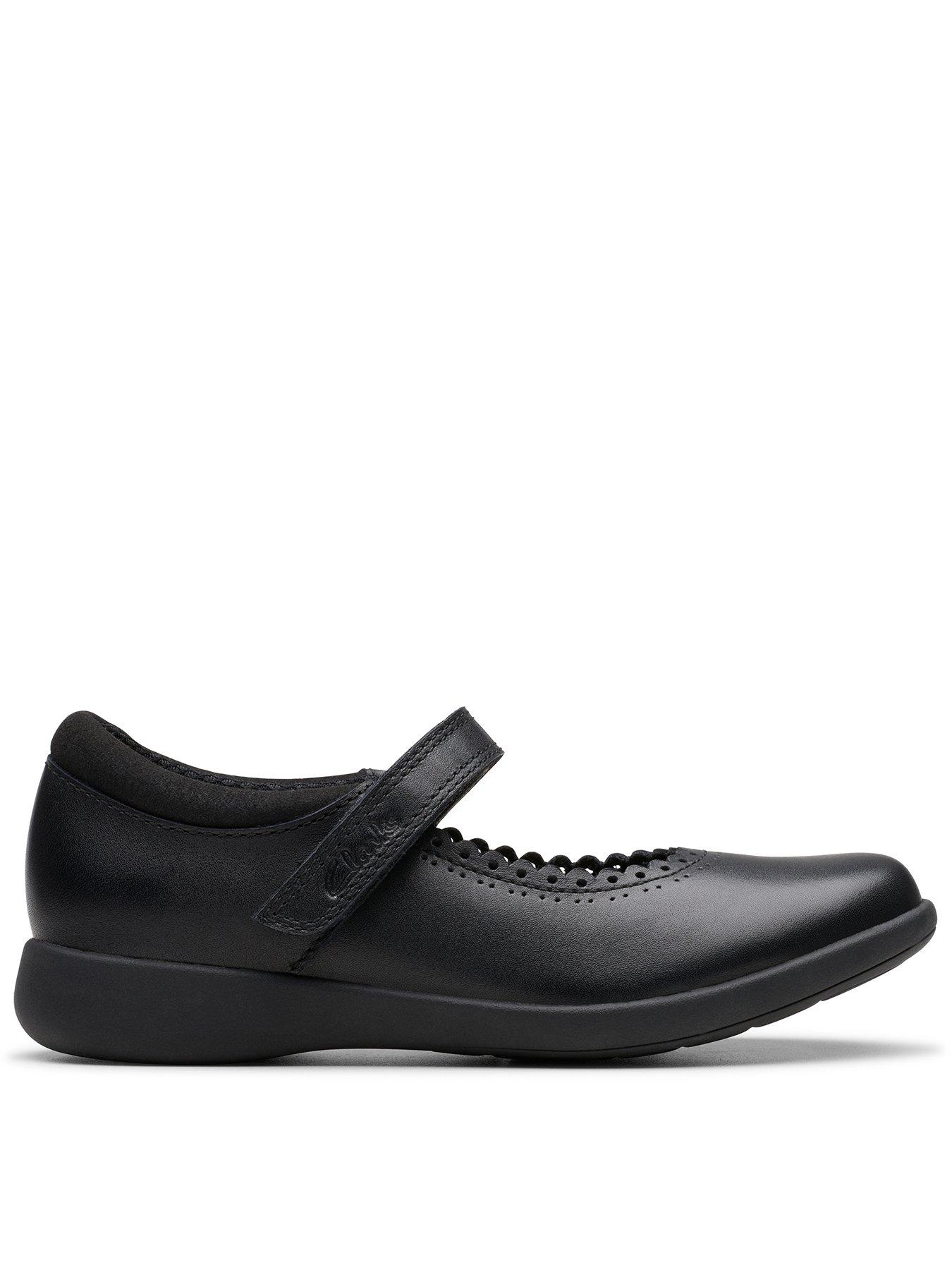 Clarks Kids Etch Pure Mary Jane Leather School Shoe