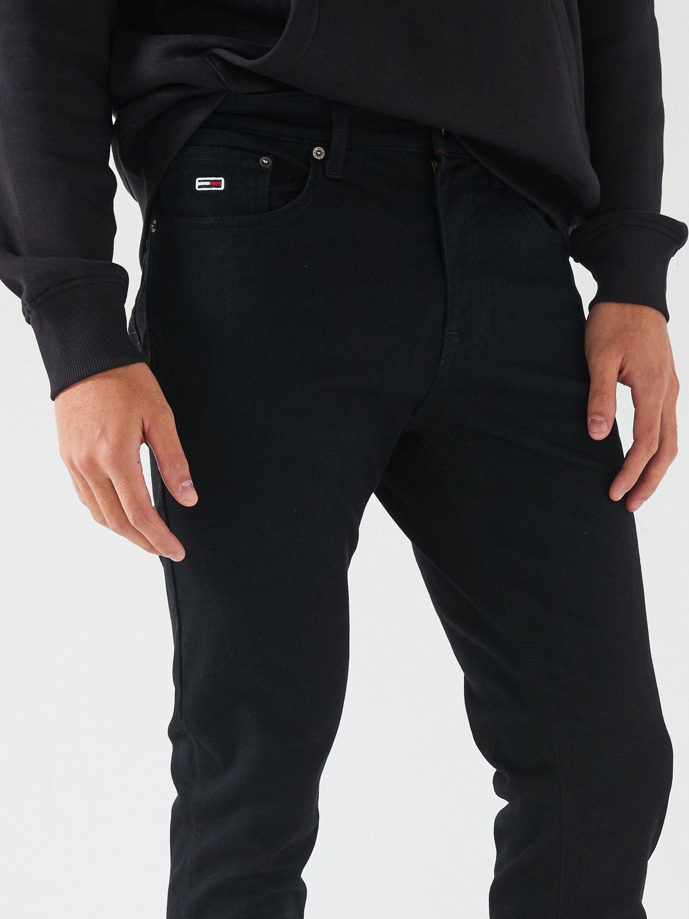 Image 4 of 5 of Tommy Jeans Austin Tapered Fit Stretch Jean - Black