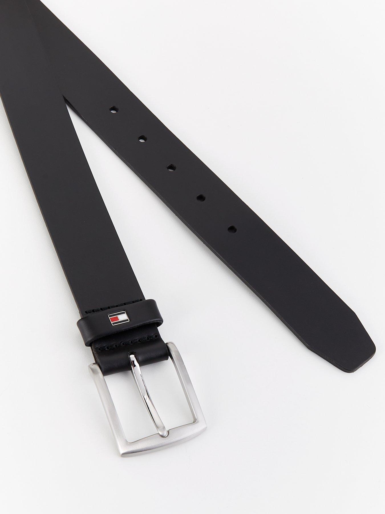 Image 2 of 4 of Tommy Hilfiger Denton 3.5cm Leather Belt - Black