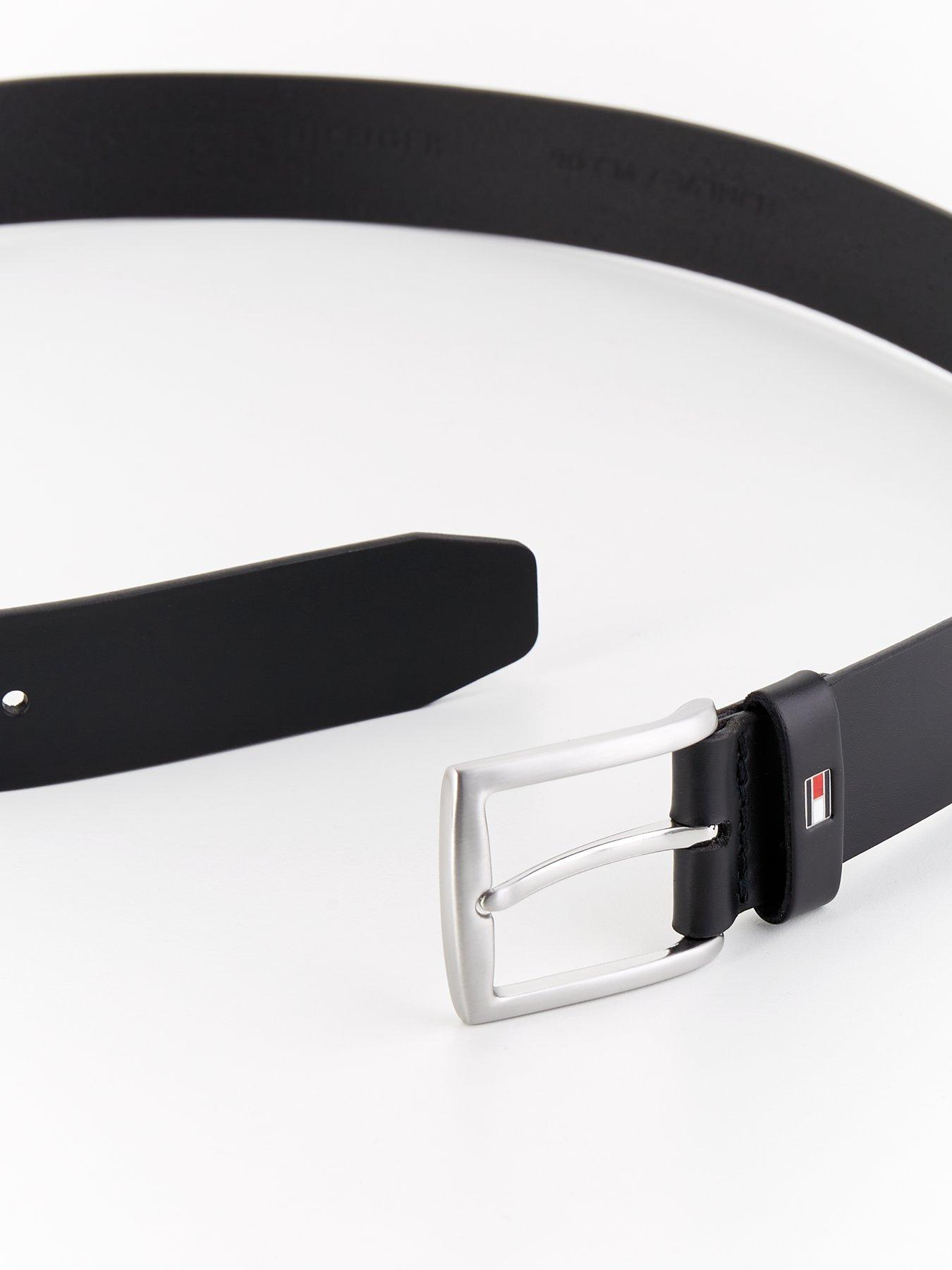 Image 3 of 4 of Tommy Hilfiger Denton 3.5cm Leather Belt - Black