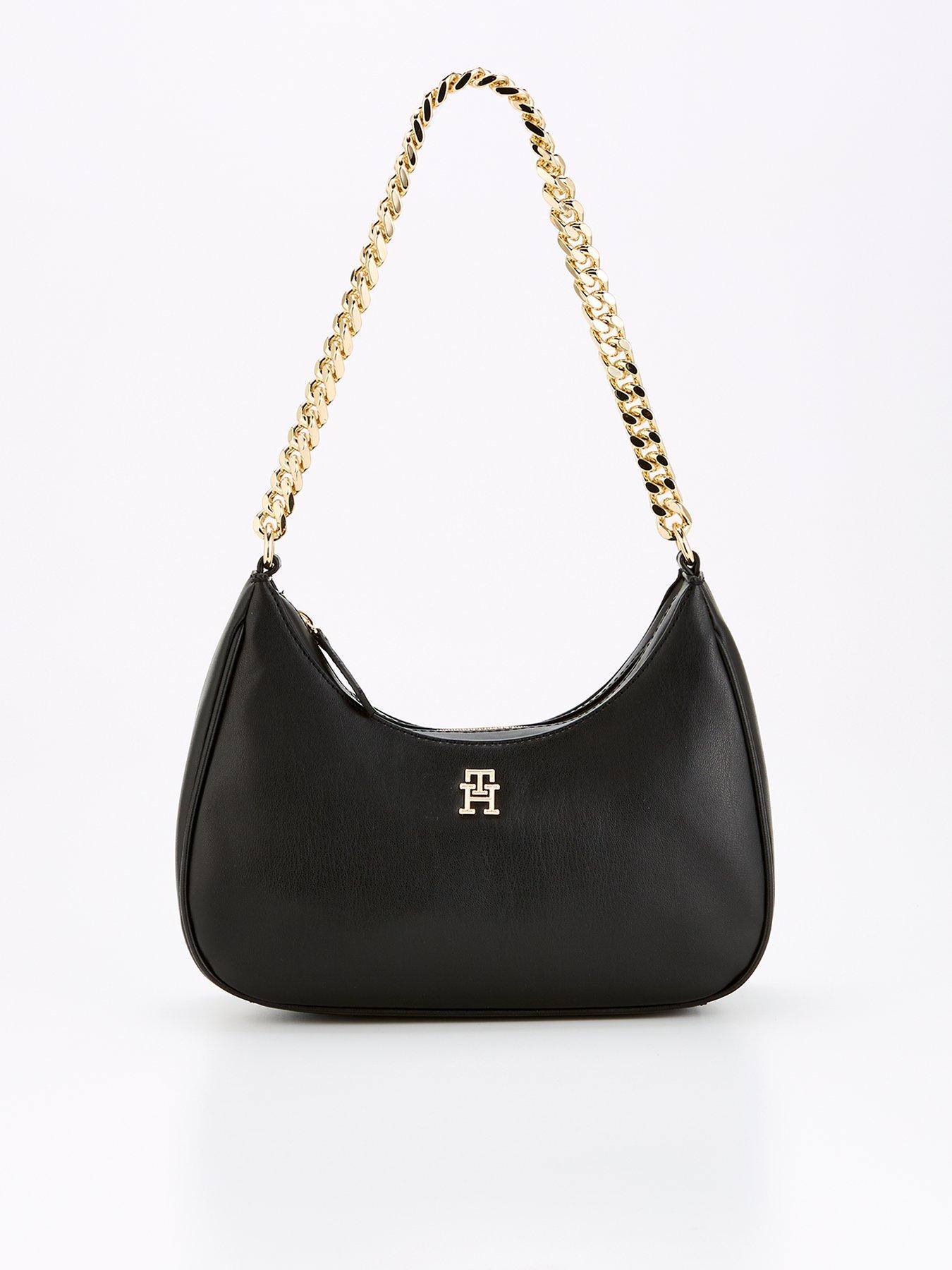 Tommy Hilfiger Chain Crossbody Bag Black littlewoods