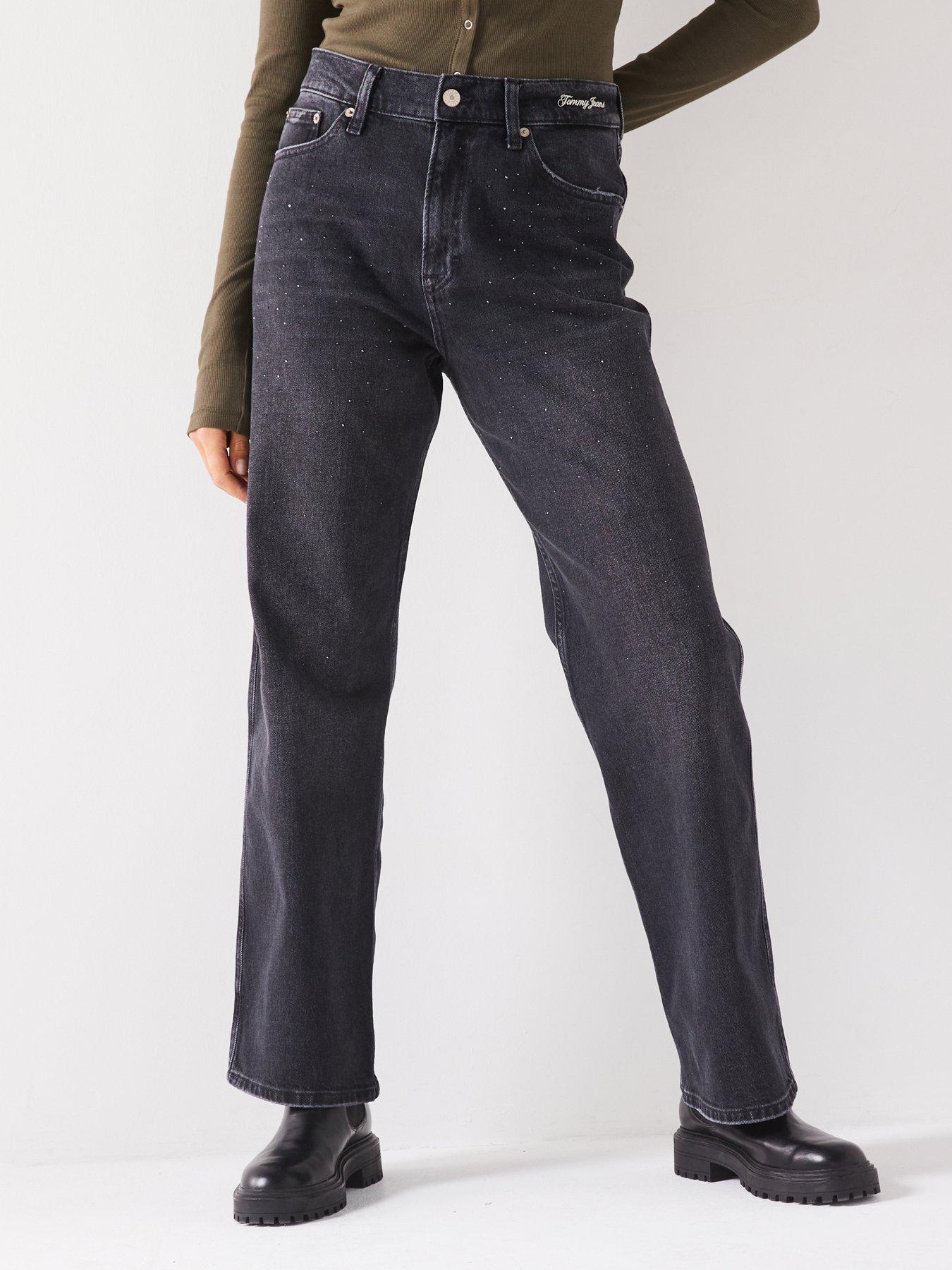 undefined Betsy Wide Leg Jean - Black