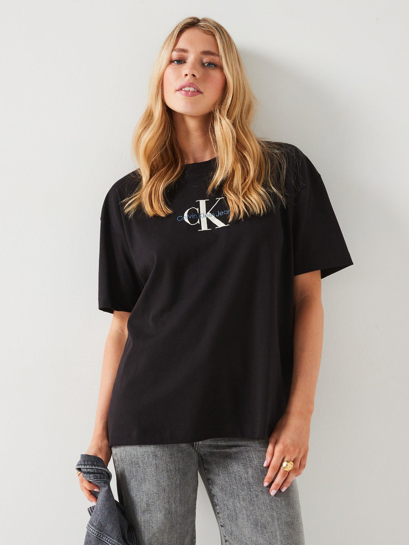 undefined Monologo Oversized T-Shirt - Black