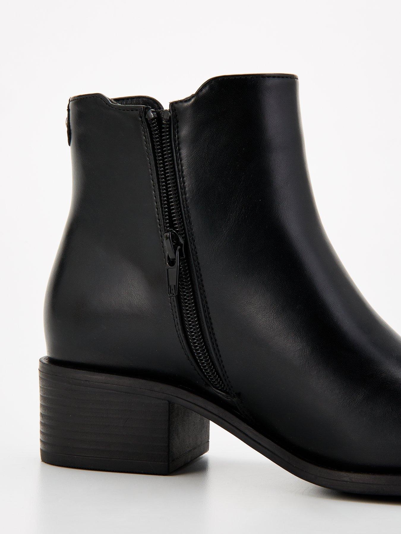 V by Very Extra Wide Fit Chelsea Ankle Boot Black Littlewoods