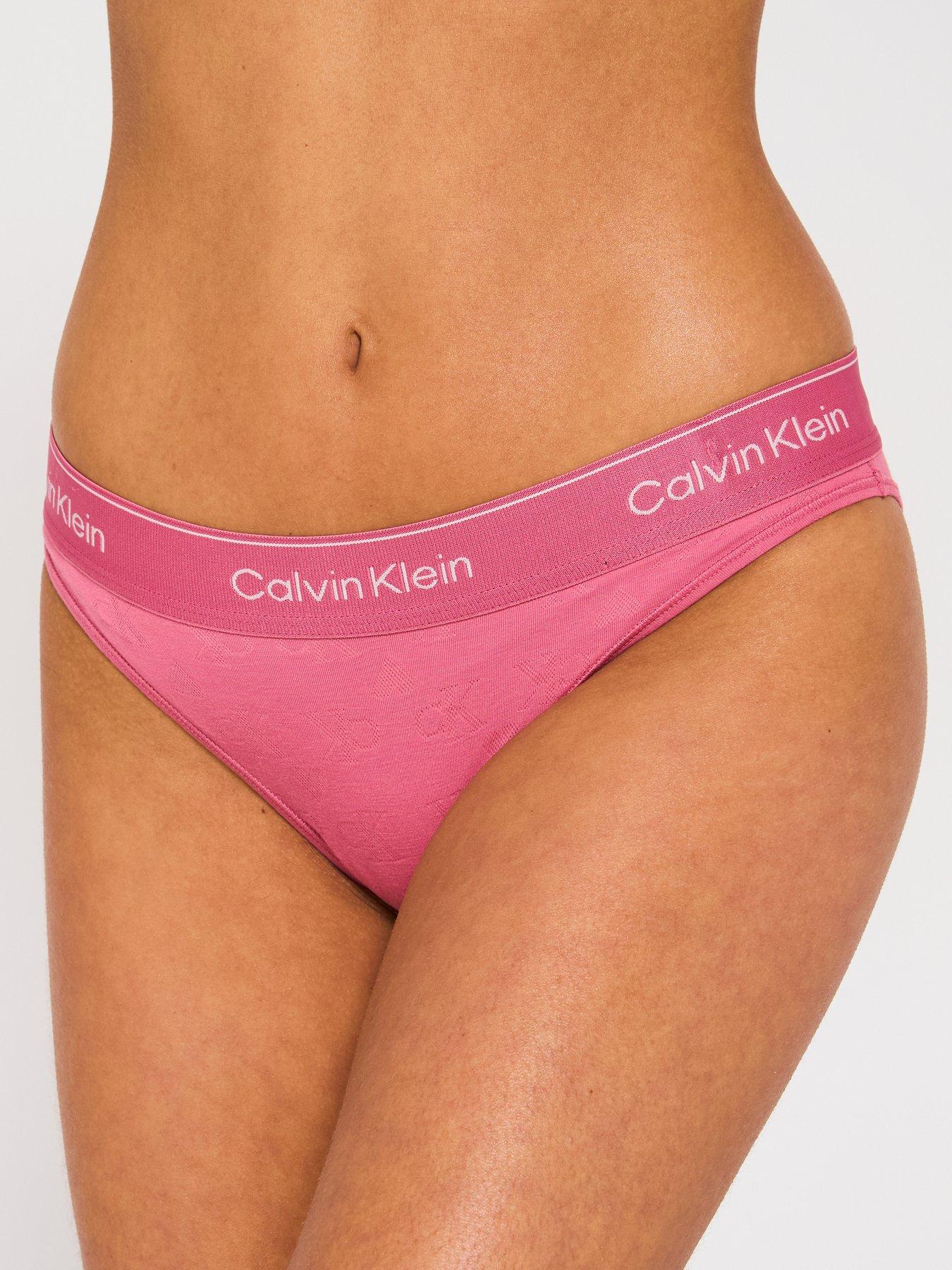 undefined Monogram Heart Brief - Pink