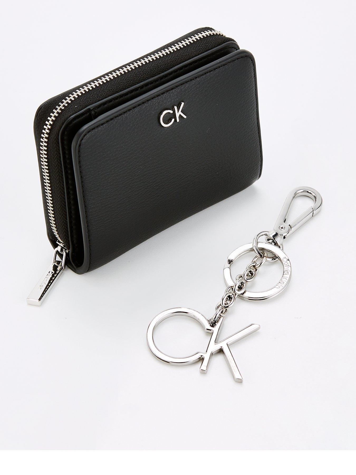 Calvin Klein Purse And Keyring Giftset Black littlewoods