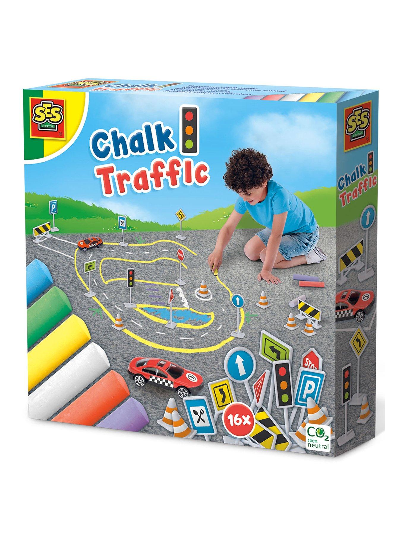 Image 1 of 7 of SES Creative Playground Chalk Traffic Set