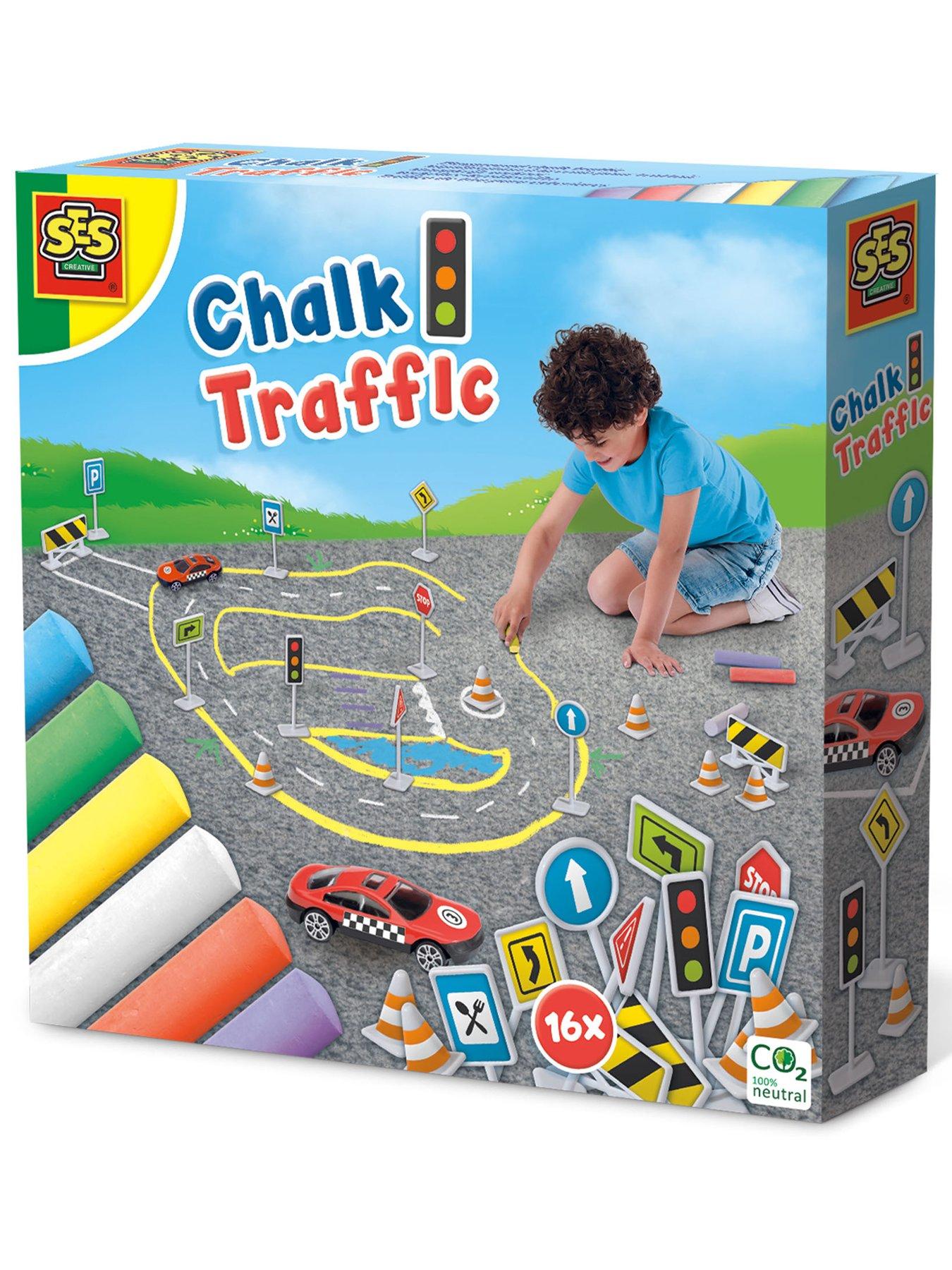 Image 2 of 7 of SES Creative Playground Chalk Traffic Set