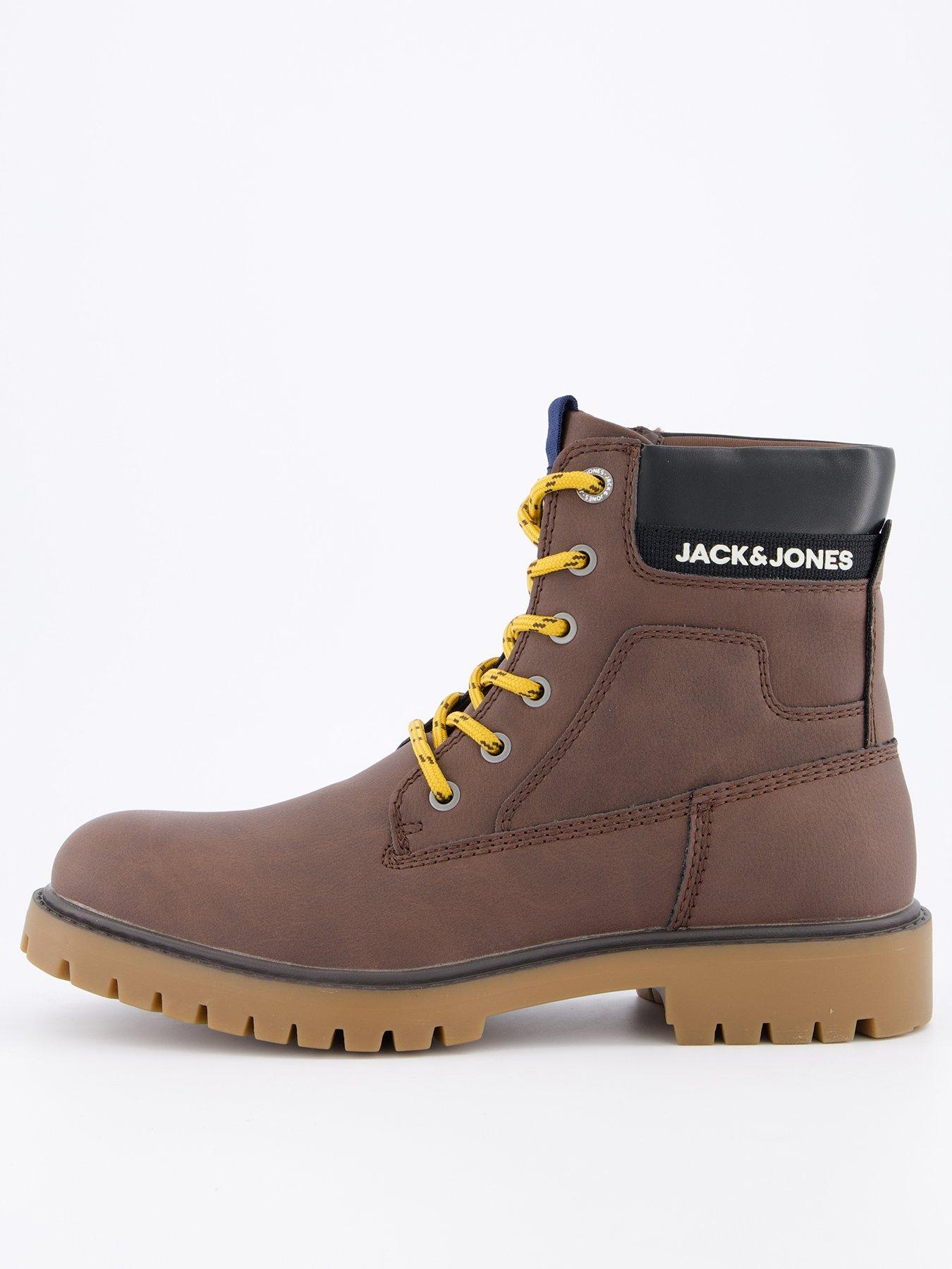 jack-jones-faux-leather-lace-up-worker-boots-brown