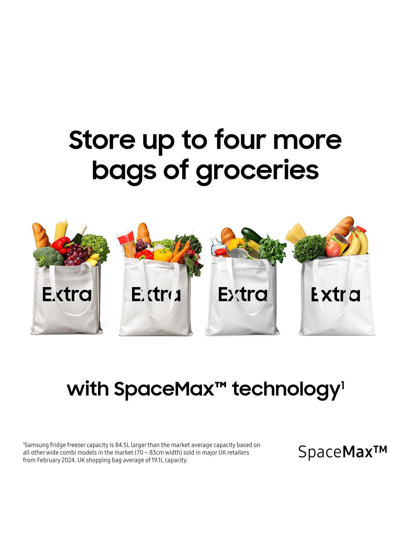 Image 3 of 8 of Samsung Series 8&nbsp;RB53DG703ES9EU Large 75cm Fridge Freezer with SpaceMax&trade; Technology - Silver