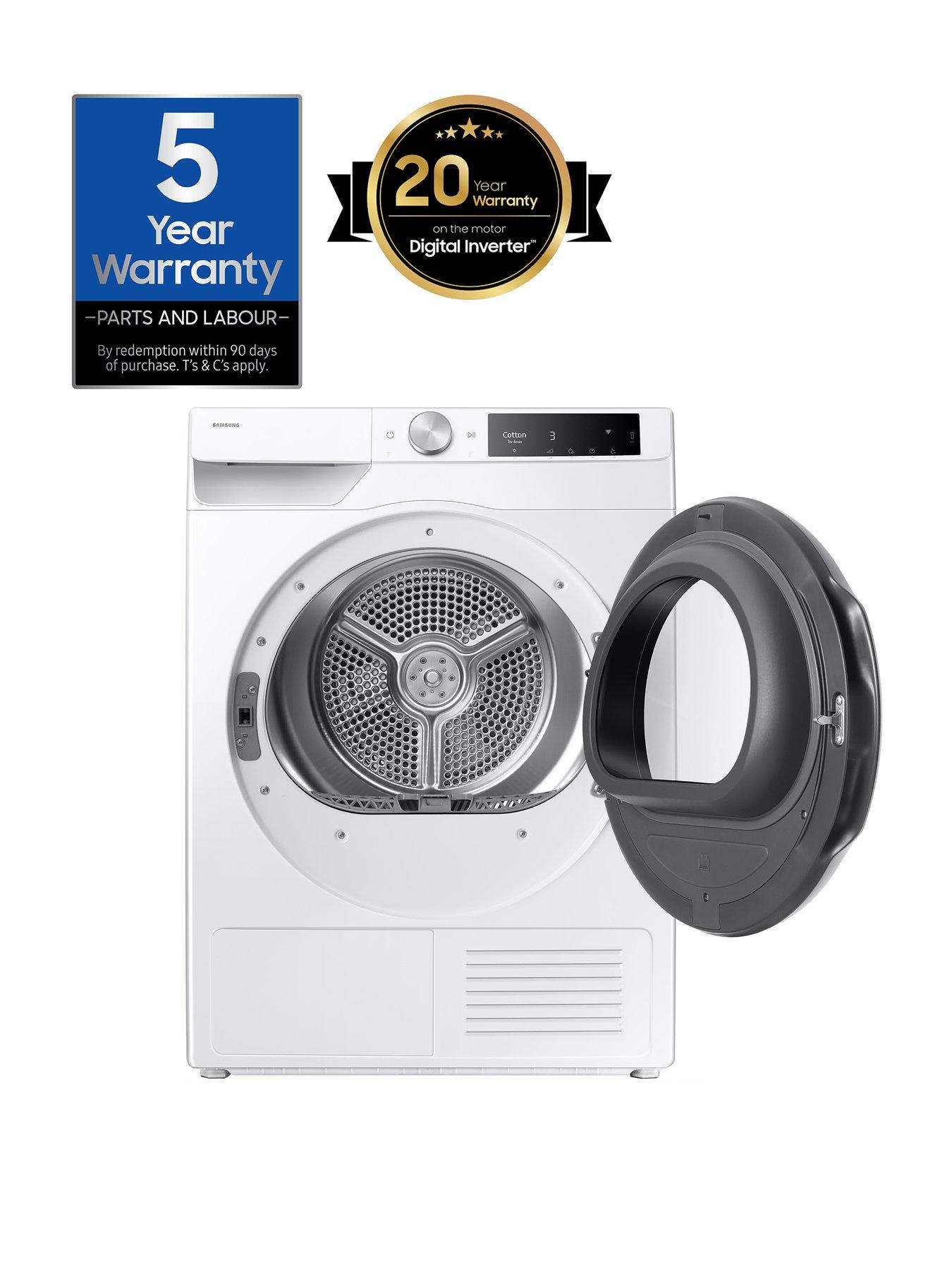  image of samsung-series-7-dv90t6240les1-9kg-loadnbspheat-pump-tumble-dryer-withnbspwith-optimaldry