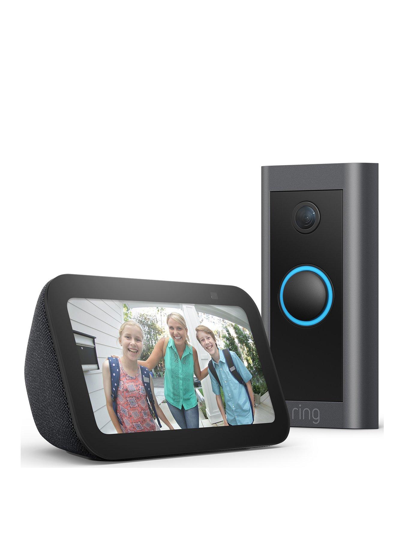  image of ring-amazon-echo-show-5-smart-speaker-and-ring-wired-video-doorbell