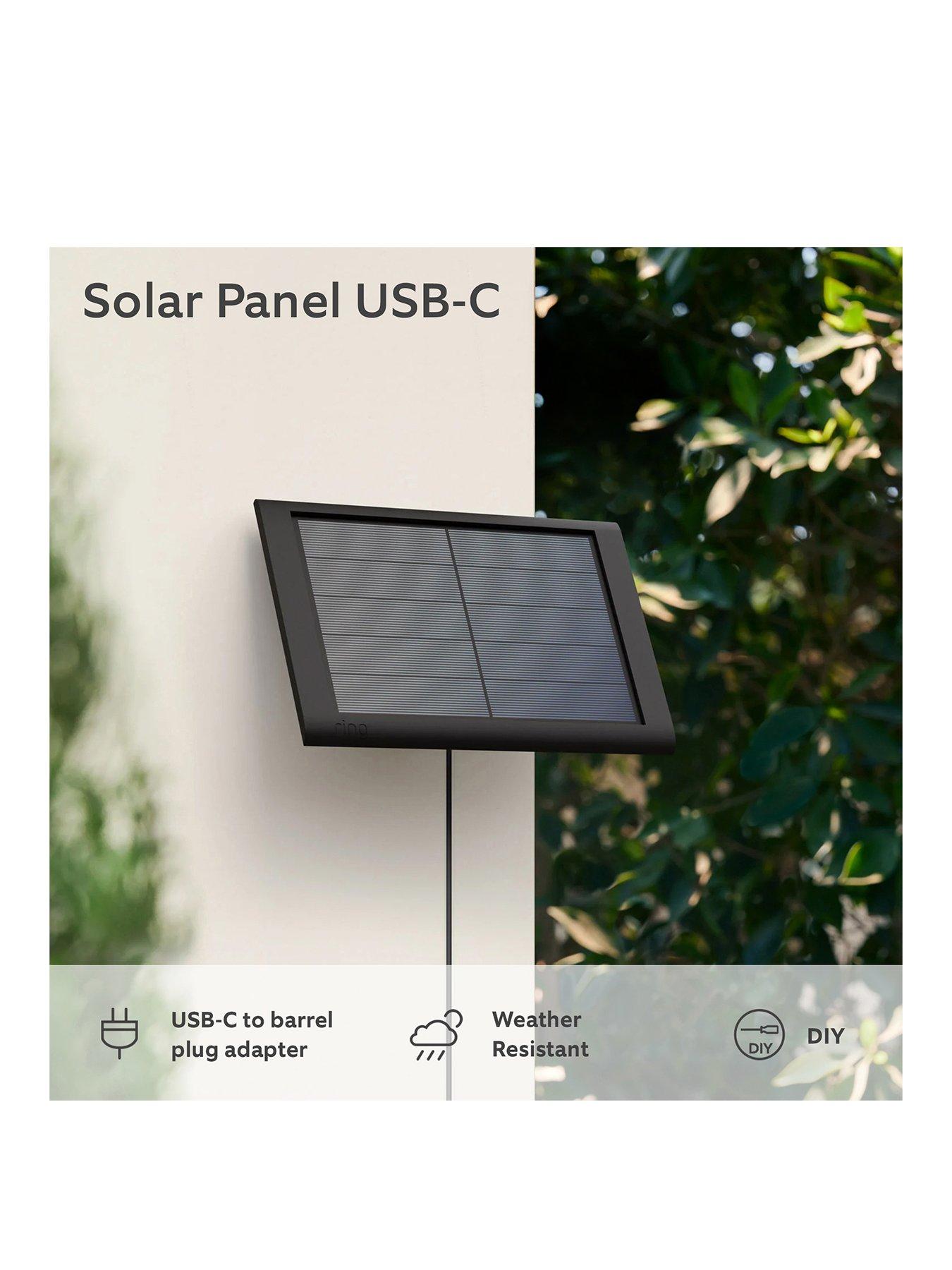  image of ring-solar-panel-usb-c-smart-solar-panel-black