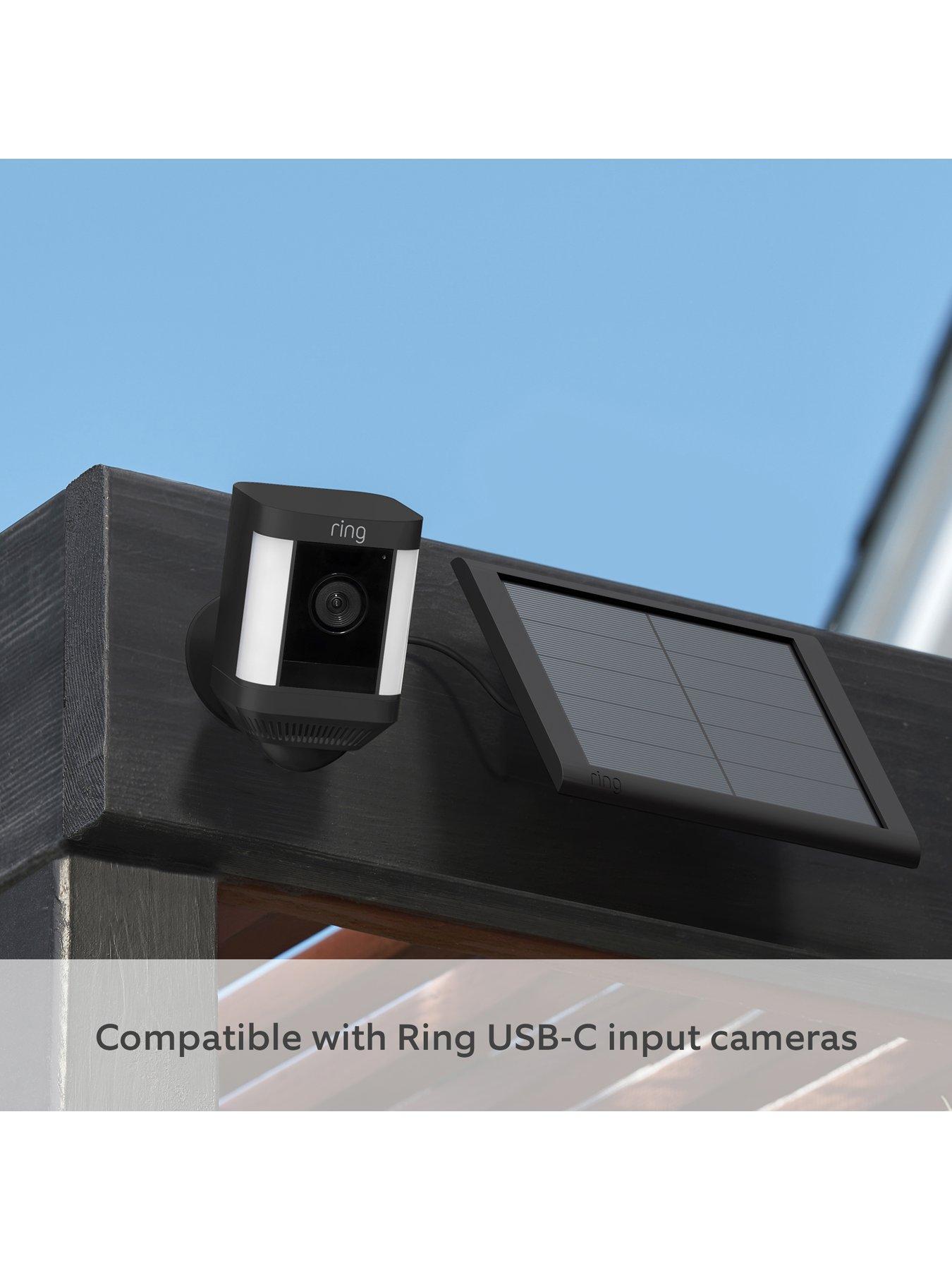  image of ring-solar-panel-usb-c-smart-solar-panel-black