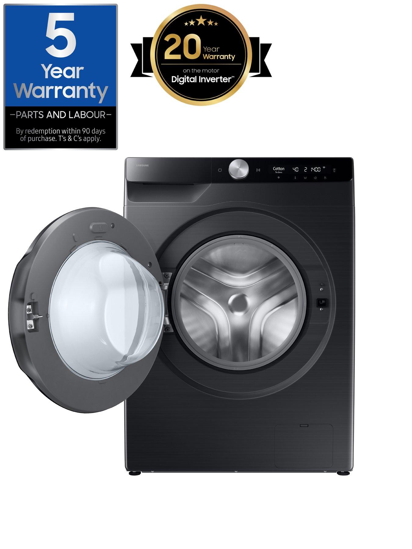  image of samsung-series-6-wd90dg6b85bbu1-9kg-wash-6kg-dry-1400-spinnbspwasher-dryer-withnbspecobubbletrade-technology-black
