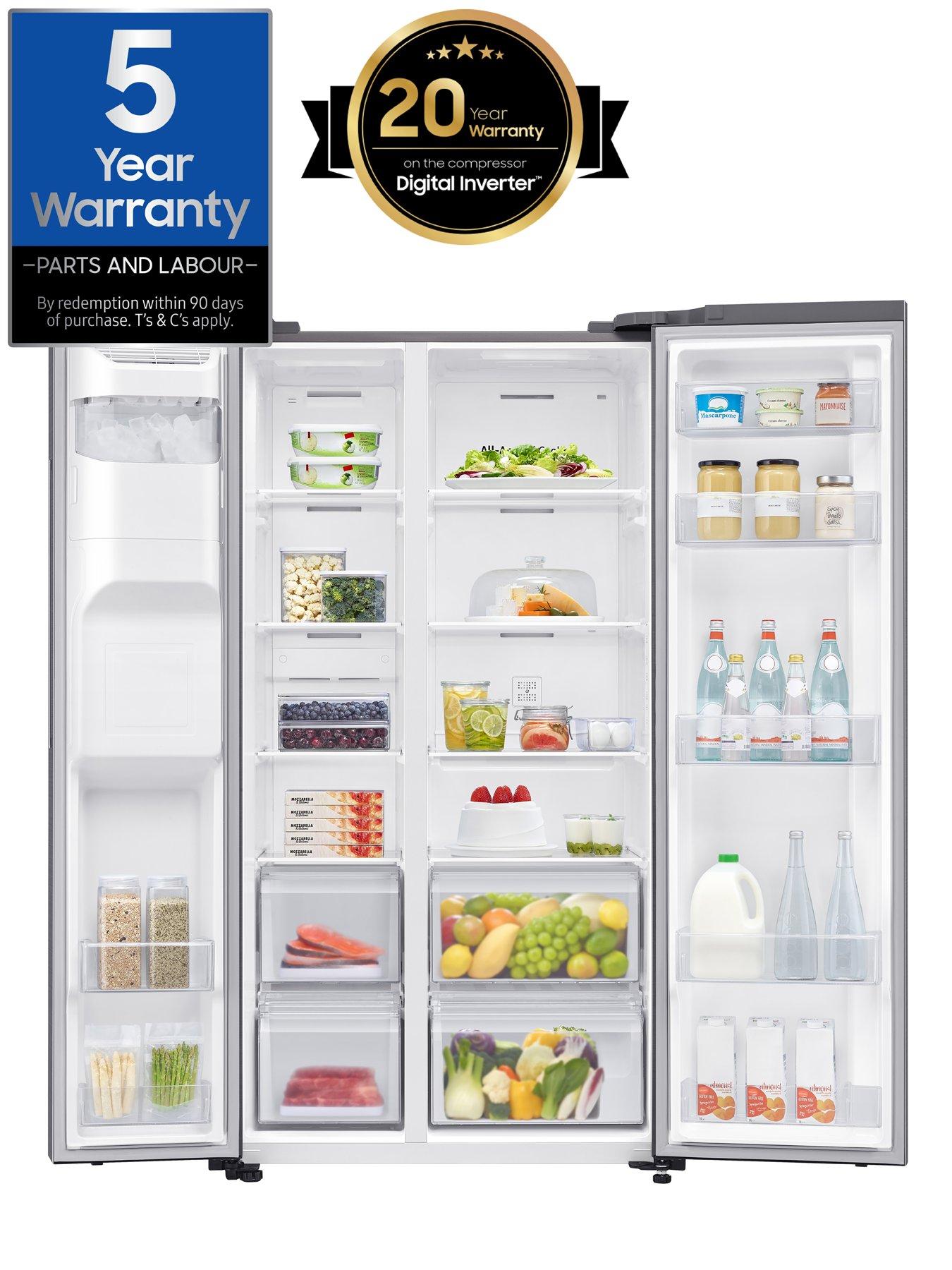  image of samsung-rs65dg5403s9eu-american-style-fridge-freezer-with-spacemaxtrade-technology-sliver