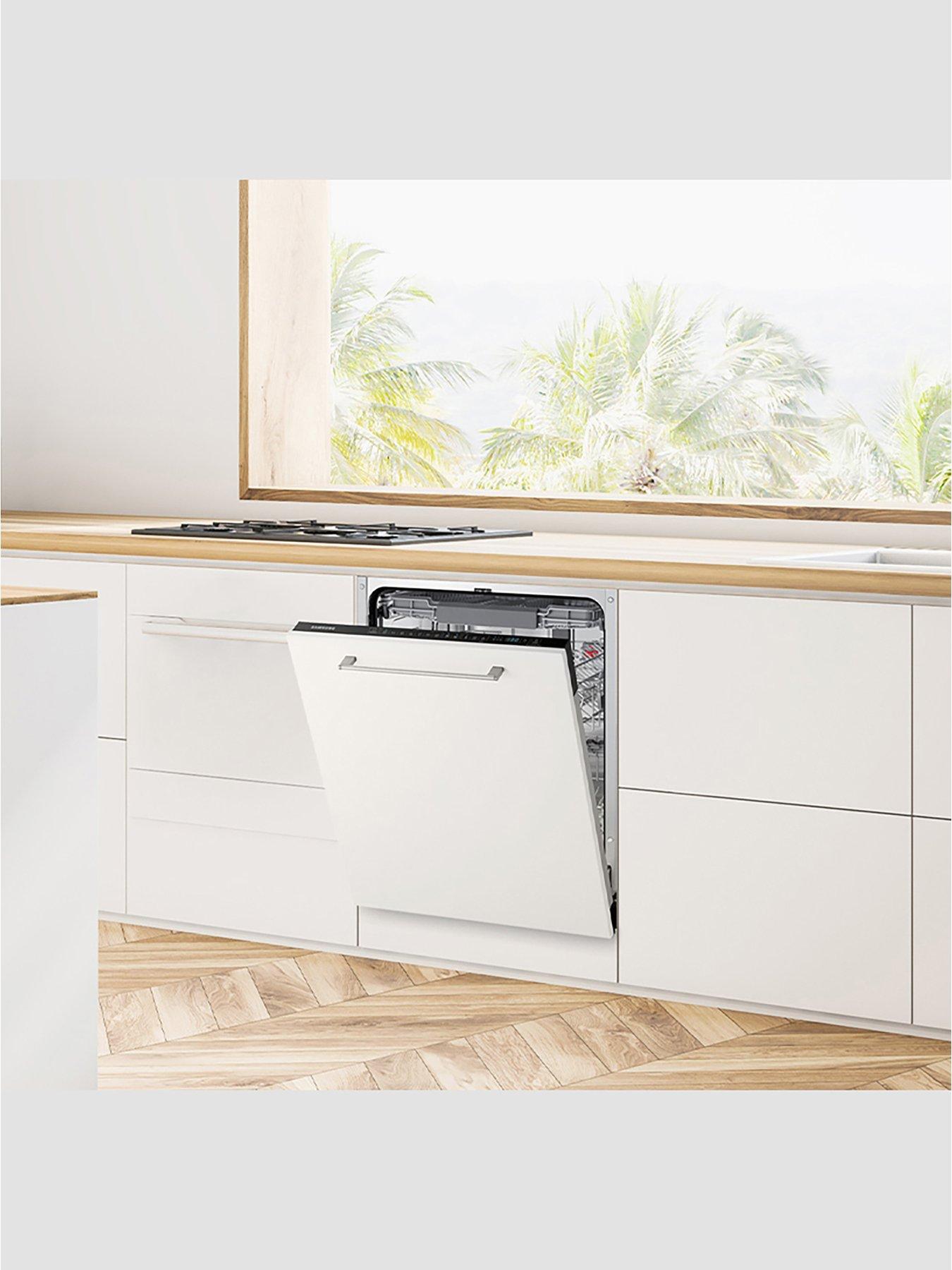  image of samsung-series-7-dw60cg550b00eu-built-in-60cm-wide-14-place-settingnbspdishwasher-with-auto-door-black-control-panel