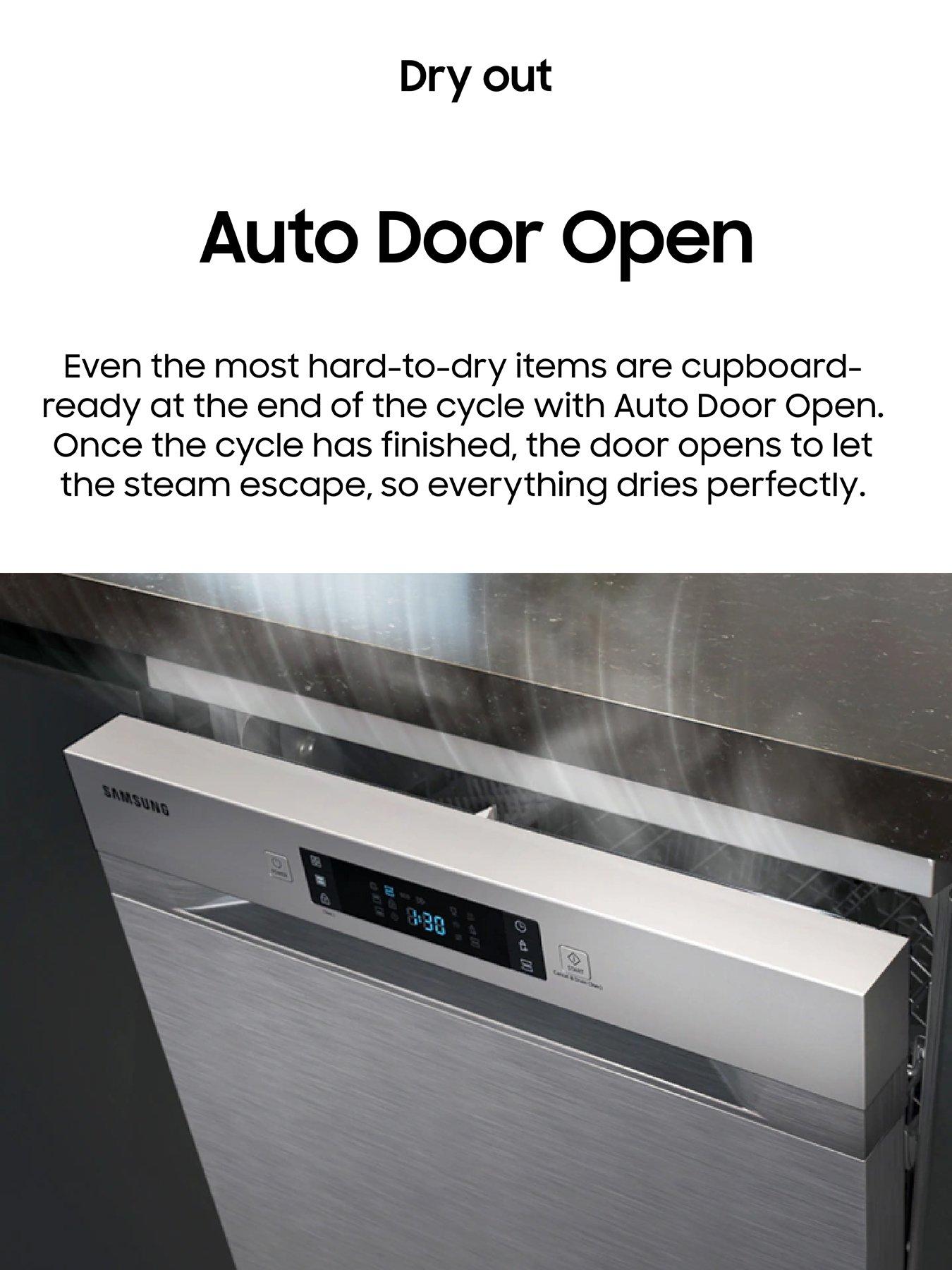 image of samsung-series-7-dw60cg550b00eu-built-in-60cm-wide-14-place-settingnbspdishwasher-with-auto-door-black-control-panel