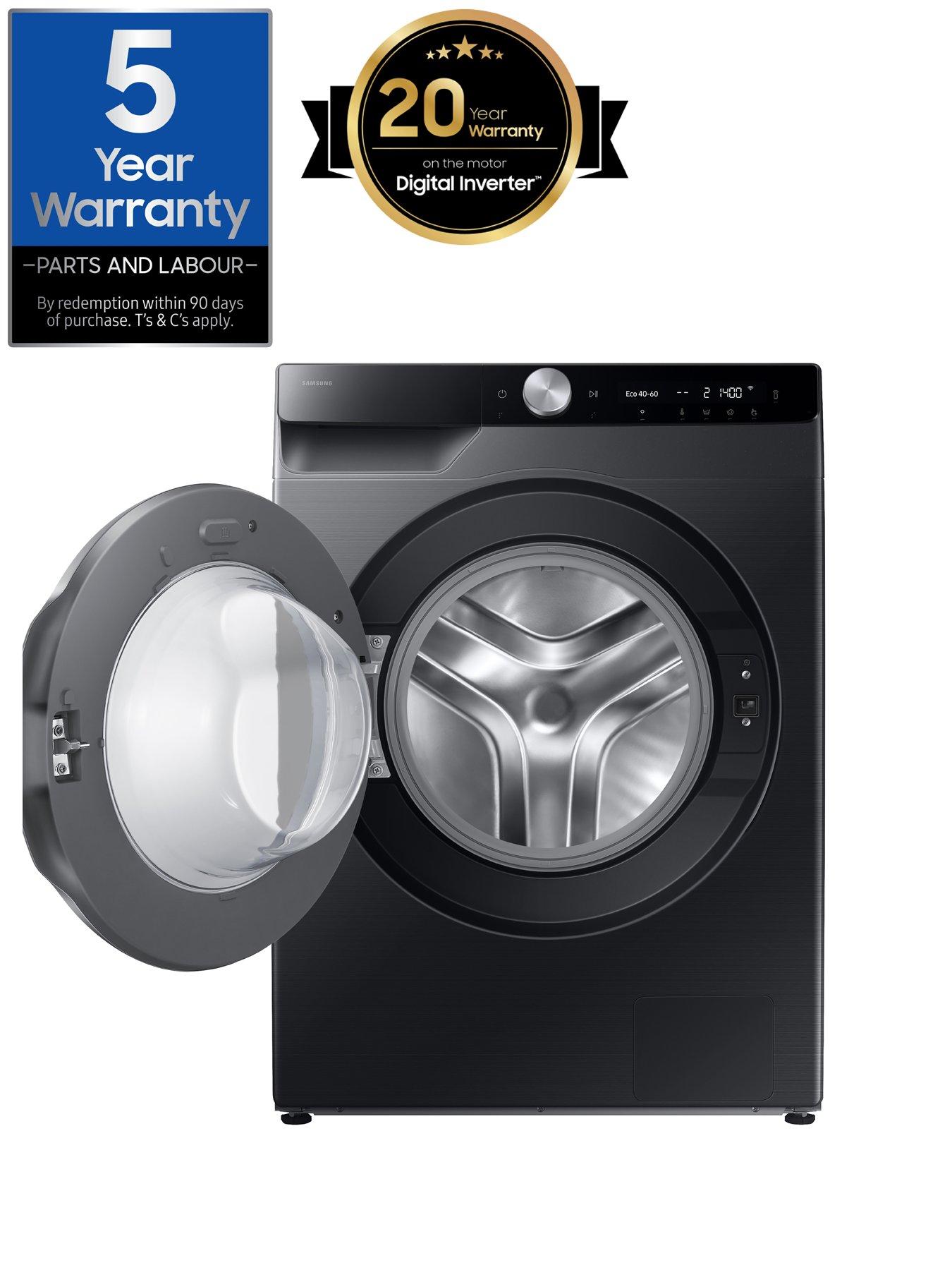  image of samsung-series-6-ai-energy-ww11dg6b25lbu1-11kg-load-1400-spin-washing-machine-with-spacemax-amp-smartthings-black