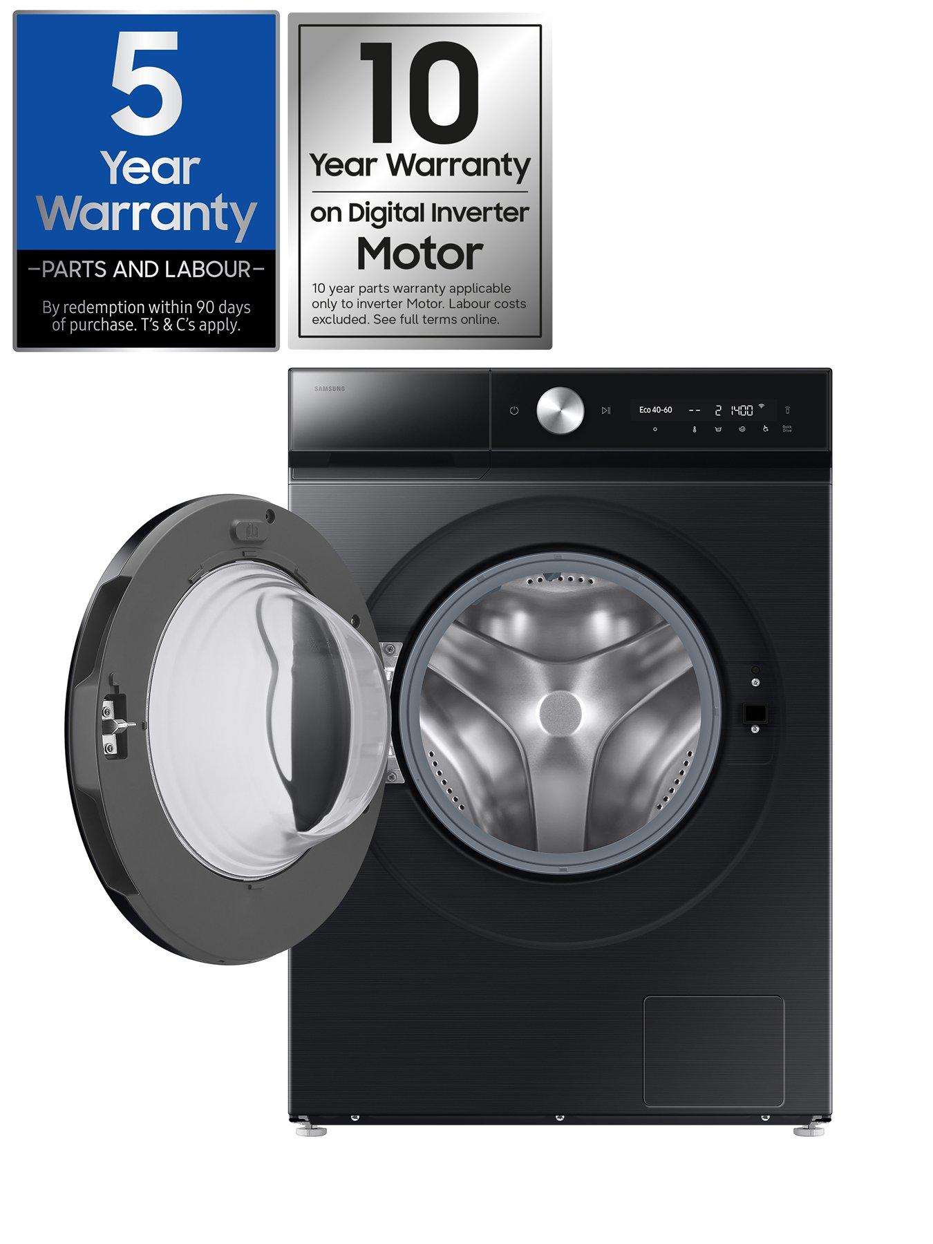 Image 2 of 8 of Samsung Series 8 AI Energy WW11DB8B95GBU1 11kg Load, 1400 Spin Washing Machine with QuickDrive, AI Wash and SpaceMax - Black