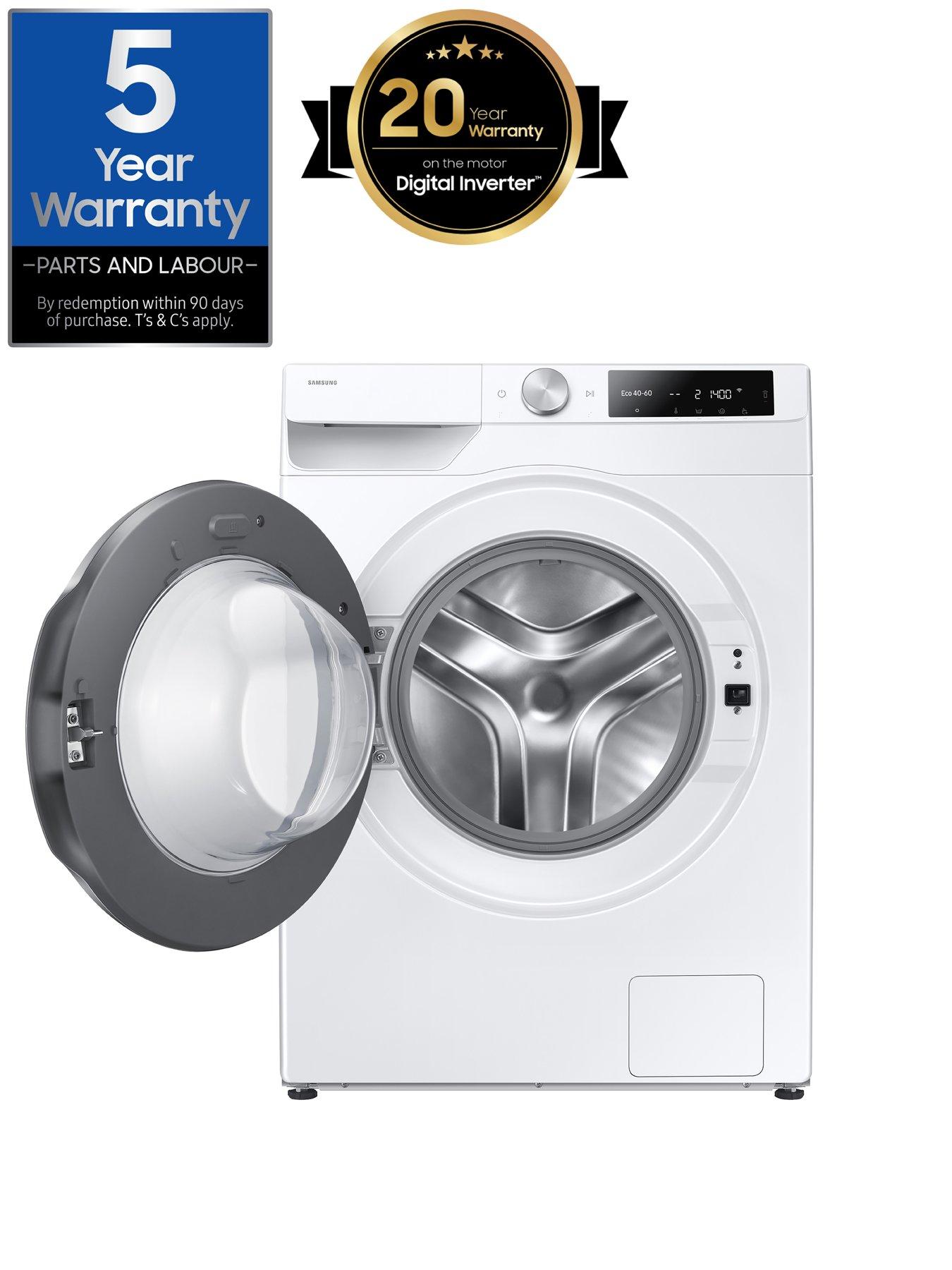 Image 2 of 8 of Samsung Series 6 AI Energy WW90DG6U85LEU1 9kg Load, 1400 Spin Washing Machine with Auto Dose - White