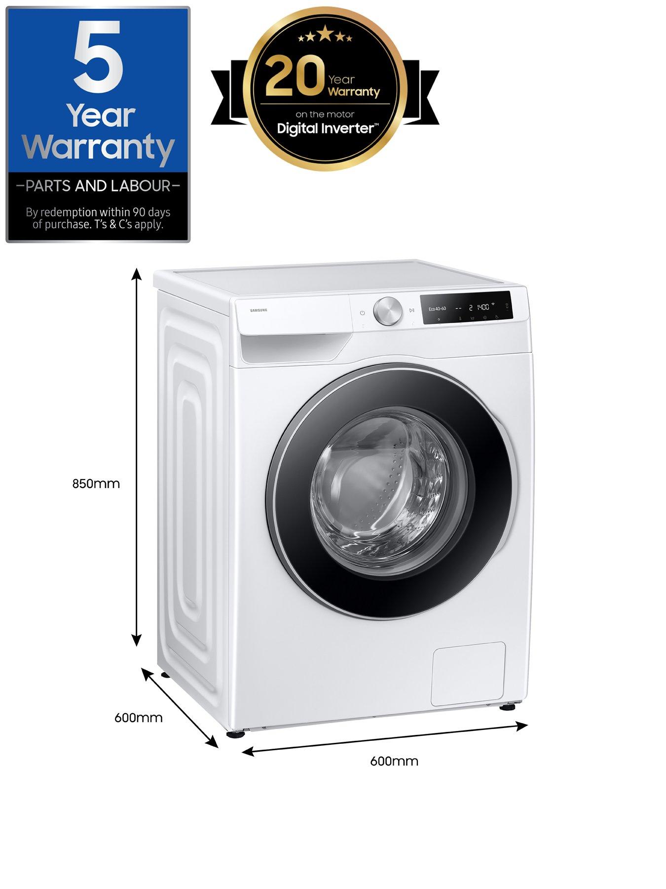 Image 7 of 8 of Samsung Series 6 AI Energy WW90DG6U85LEU1 9kg Load, 1400 Spin Washing Machine with Auto Dose - White