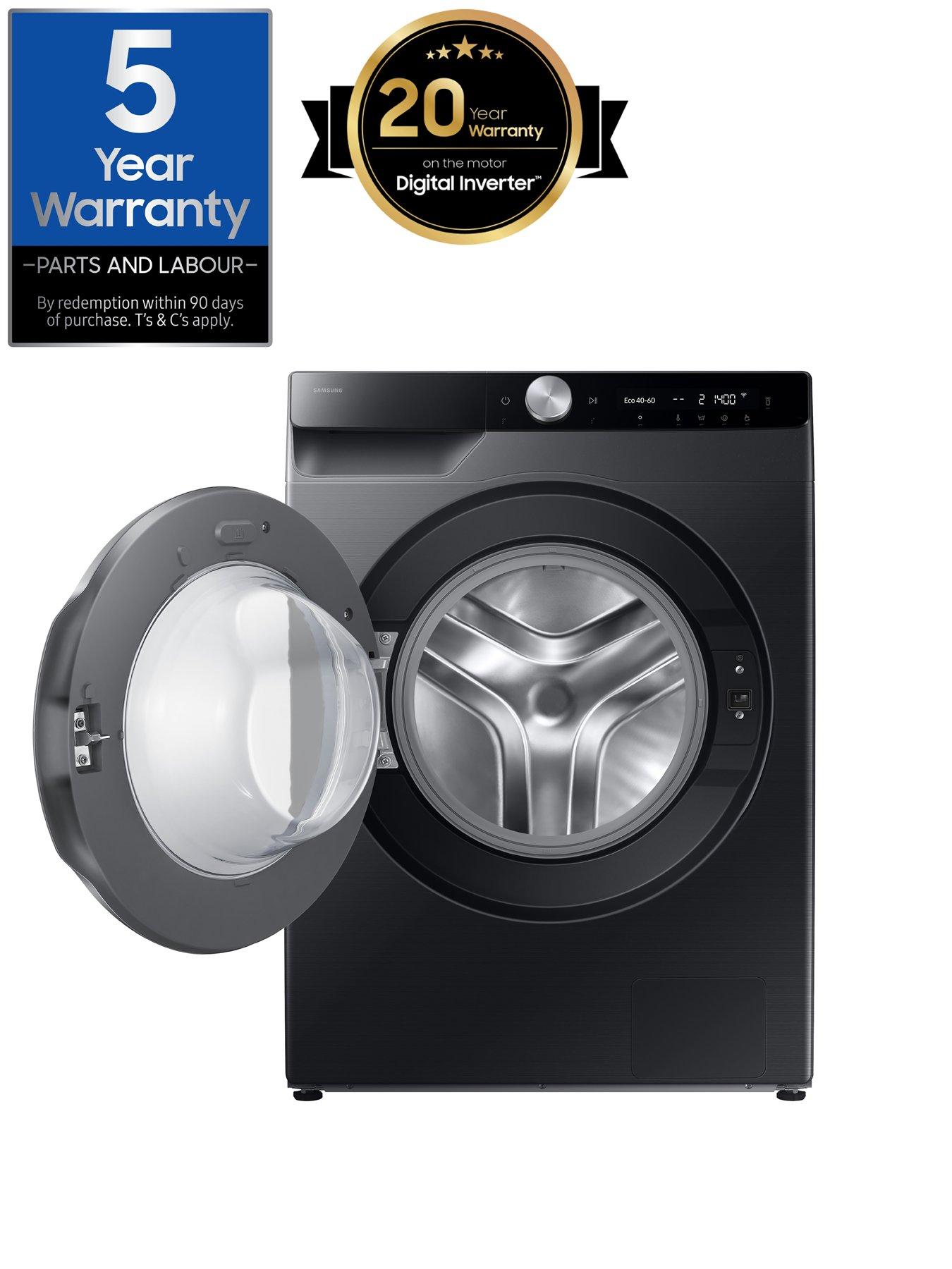  image of samsung-series-6-ai-energy-ww90dg6u85lbu1-9kg-load-1400-spin-washing-machine-with-auto-dose-black