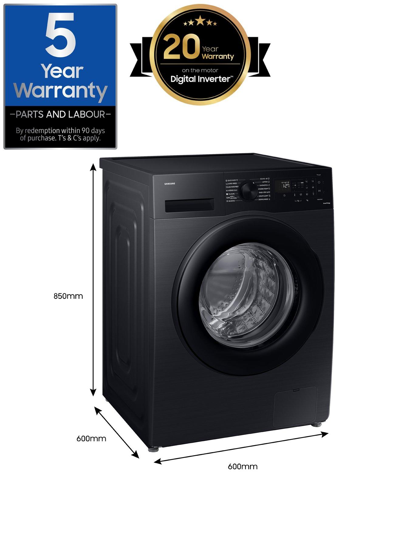 Image 7 of 8 of Samsung Series 5 AI Energy WW11DG5B25ABEU 11kg Load, 1400 Spin Washing Machine with SpaceMax - Black