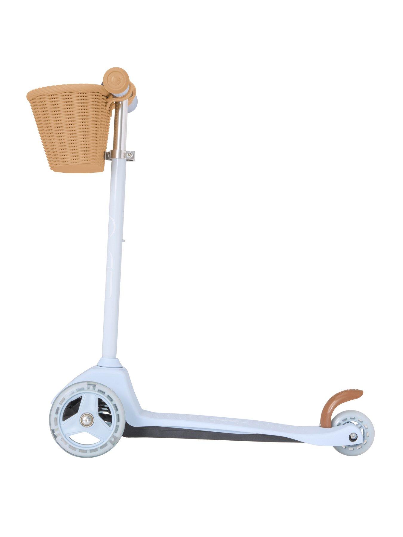 Image 5 of 6 of EVO Mini Cruiser Tri-Scooter with Basket - Sky Blue