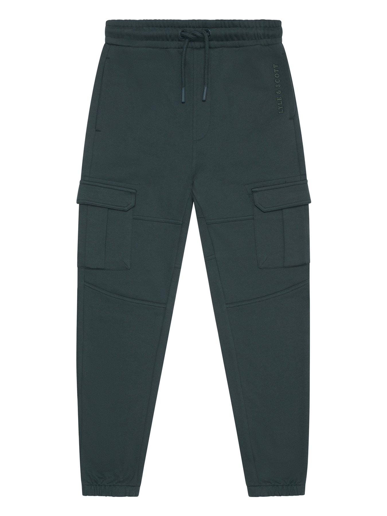 undefined Boys Cuffed Cargo Pocket Jogger - Dark Green