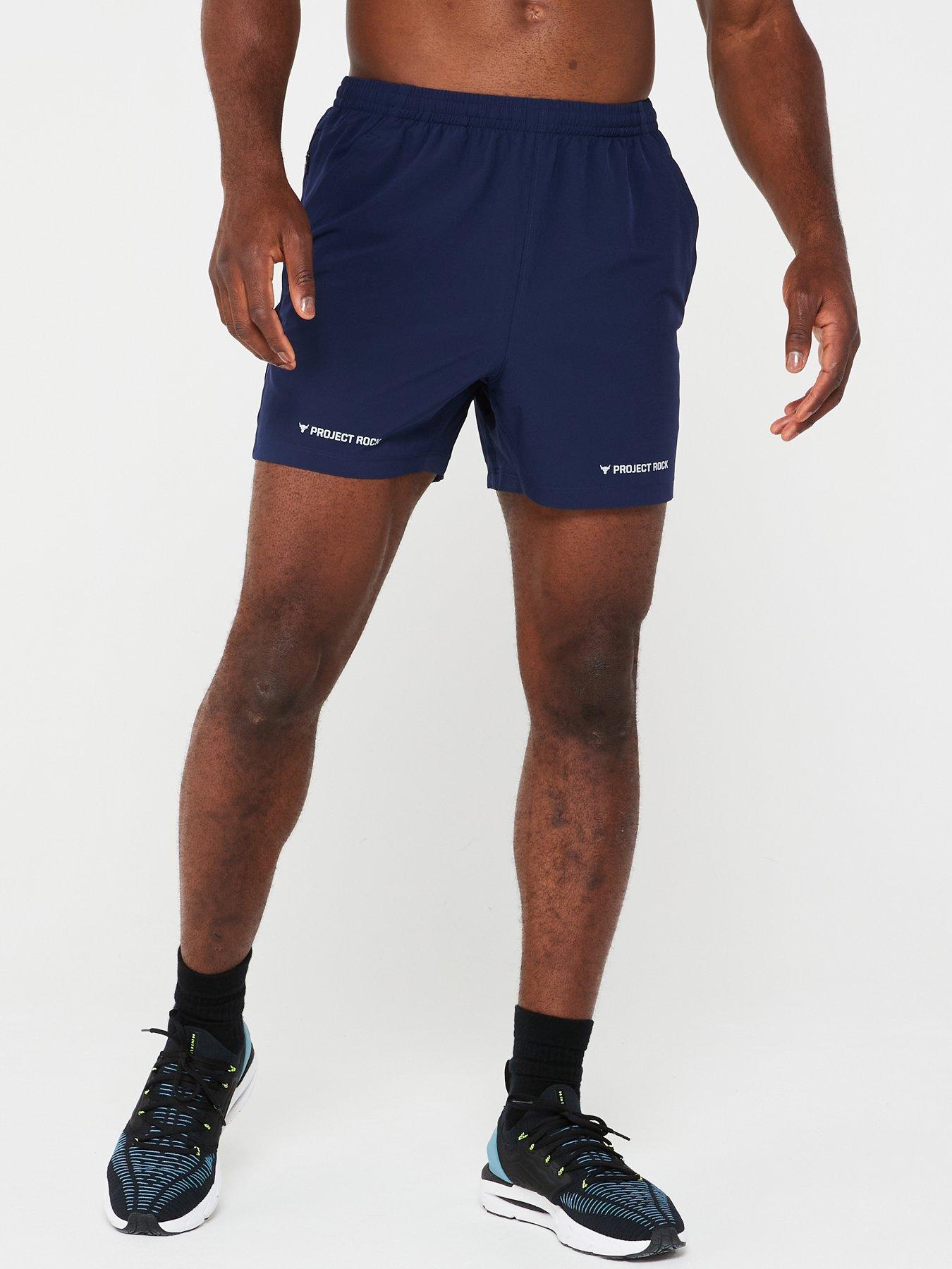  image of under-armour-mens-training-project-rock-ultimate-5inch-training-shorts-navy