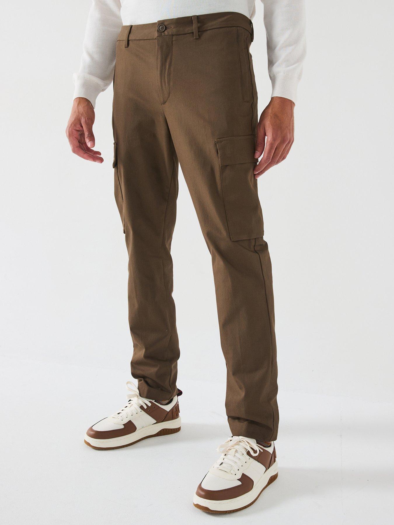 BOSS P-kaiton-cargo Slim Fit Cargo Pants Brown Littlewoods