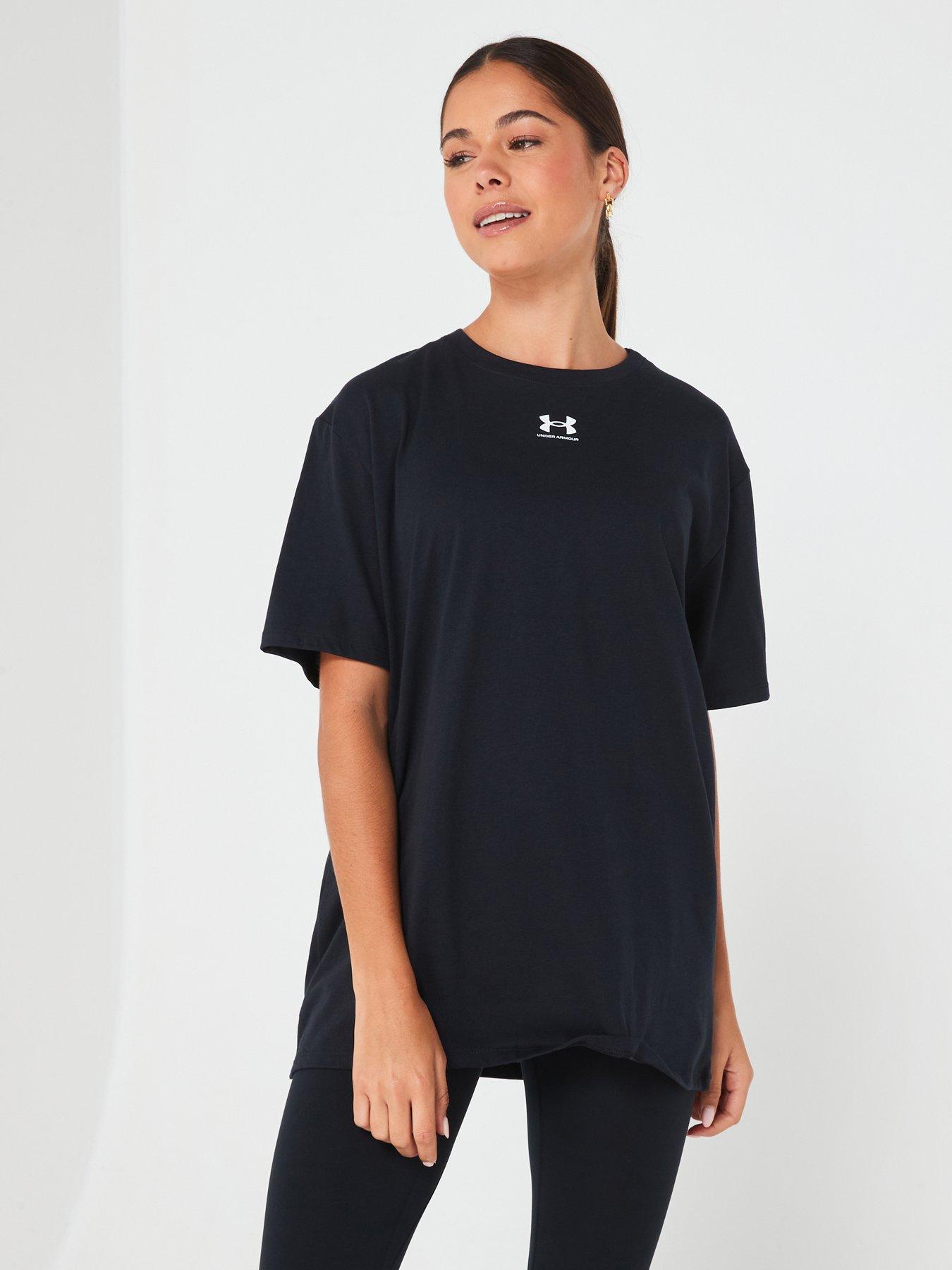 undefined Womens Training Campus Oversized T-Shirt - Black