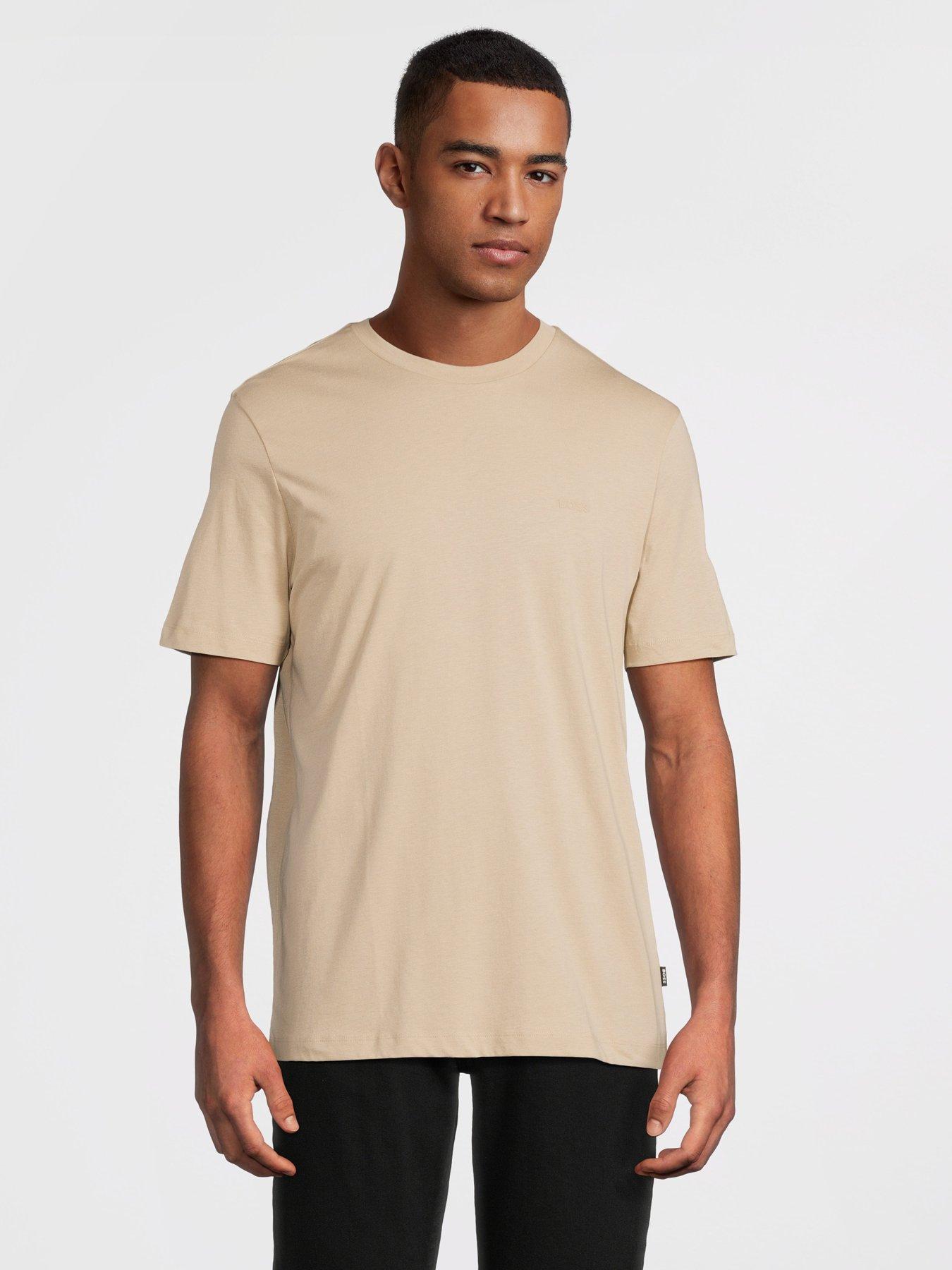 Image 1 of 5 of BOSS Thompson 01 Regular Fit T-Shirt - Beige