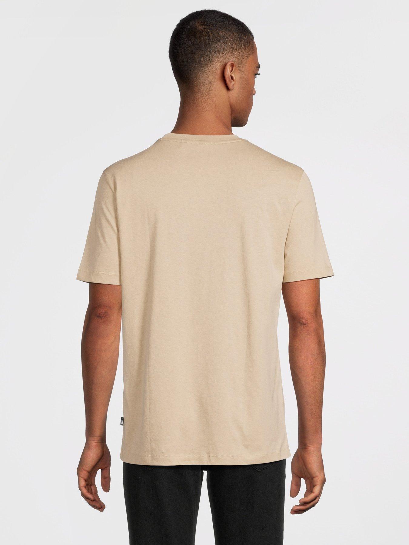 Image 2 of 5 of BOSS Thompson 01 Regular Fit T-Shirt - Beige