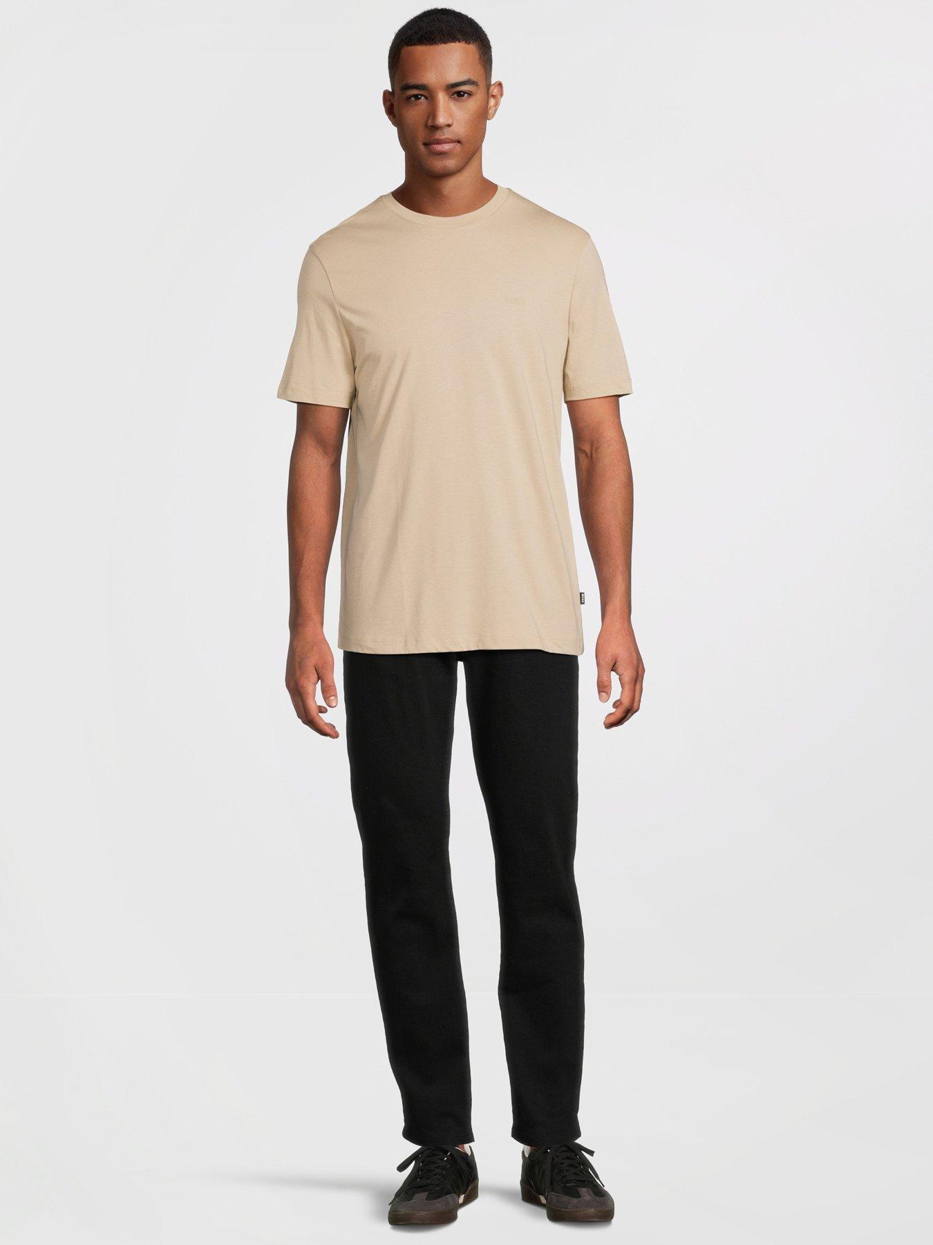 Image 3 of 5 of BOSS Thompson 01 Regular Fit T-Shirt - Beige