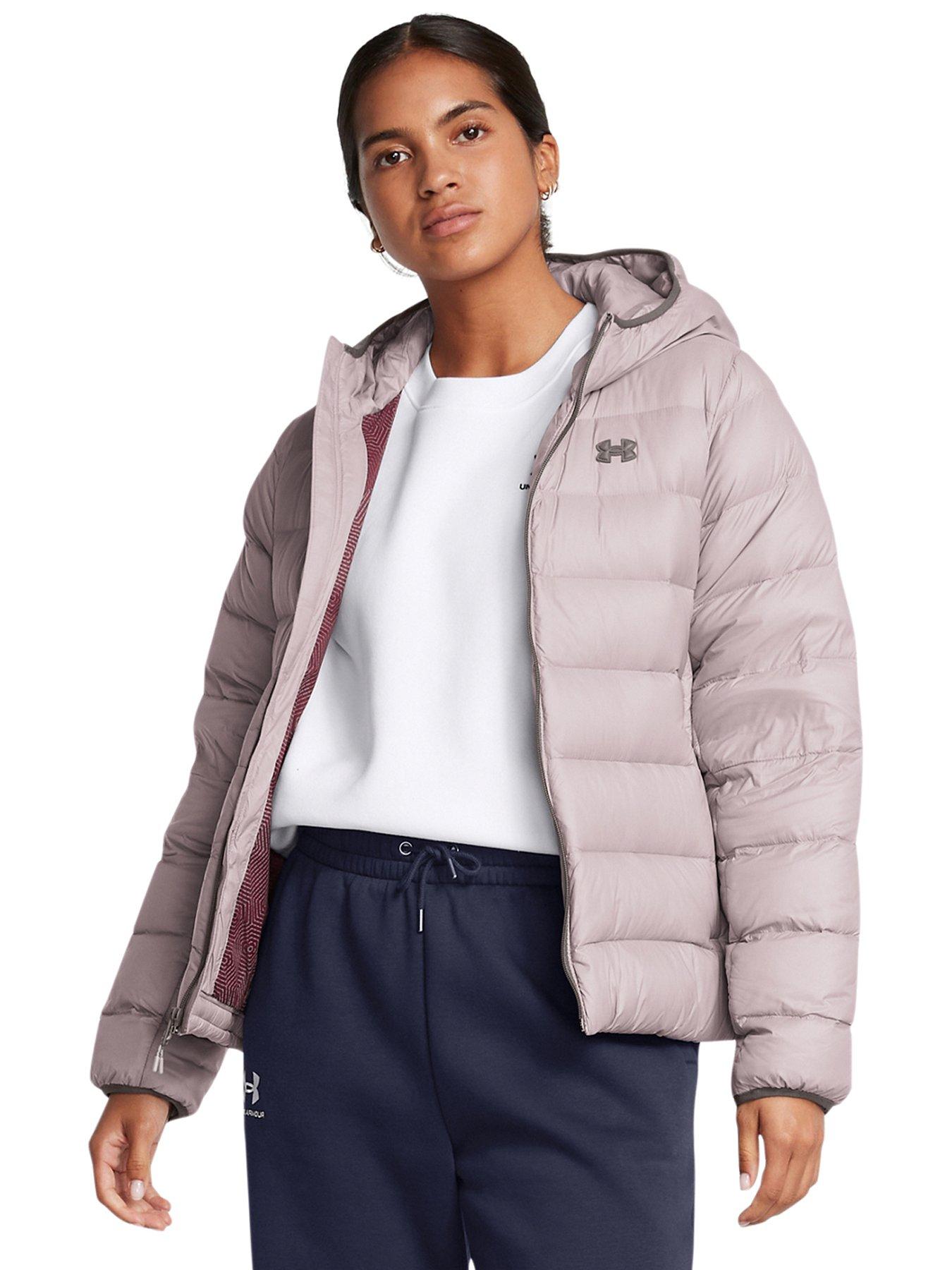 undefined Womens Training Legend Down Hooded Jacket - Grey