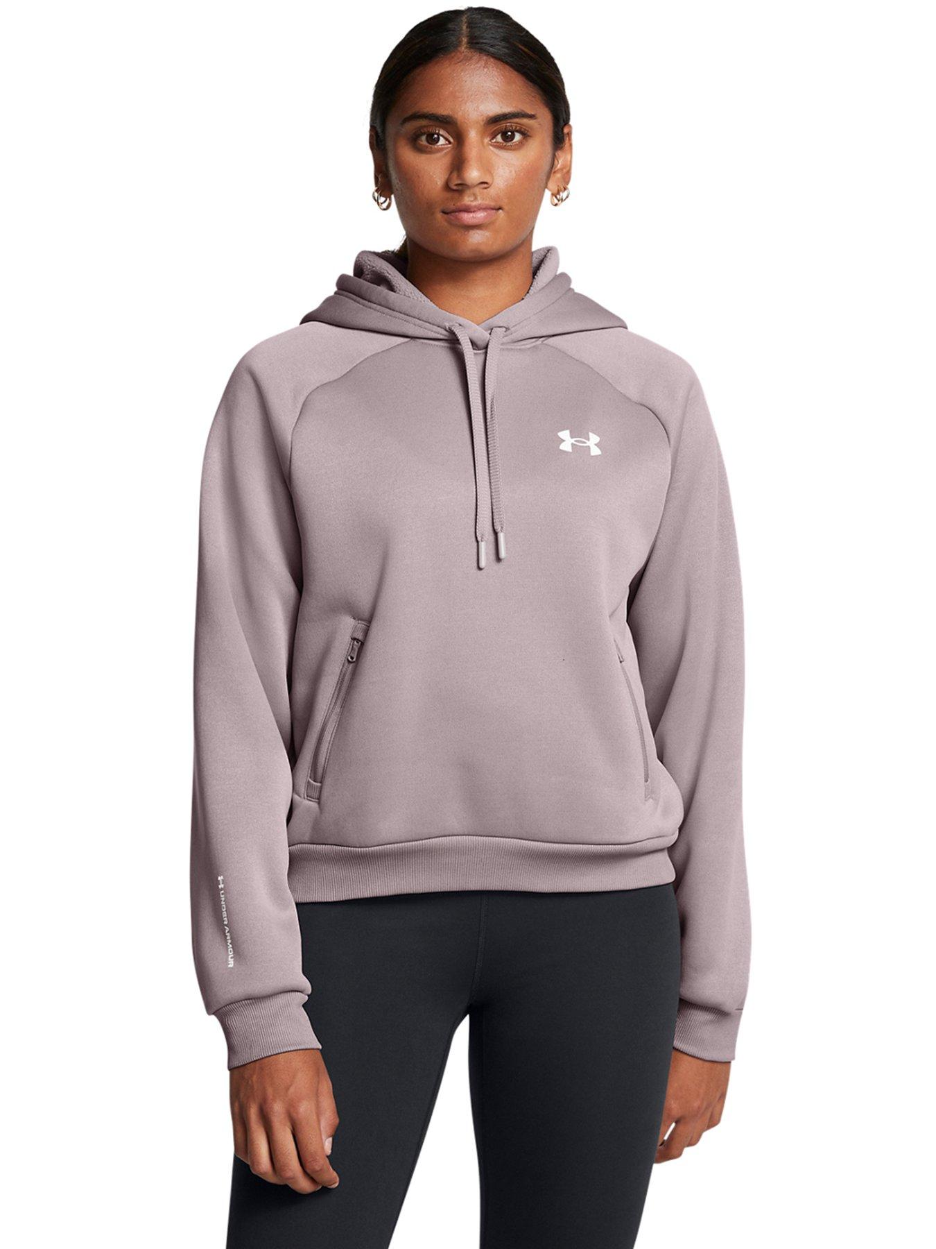 undefined Womens Training Fleece Pro Hoodie - Grey