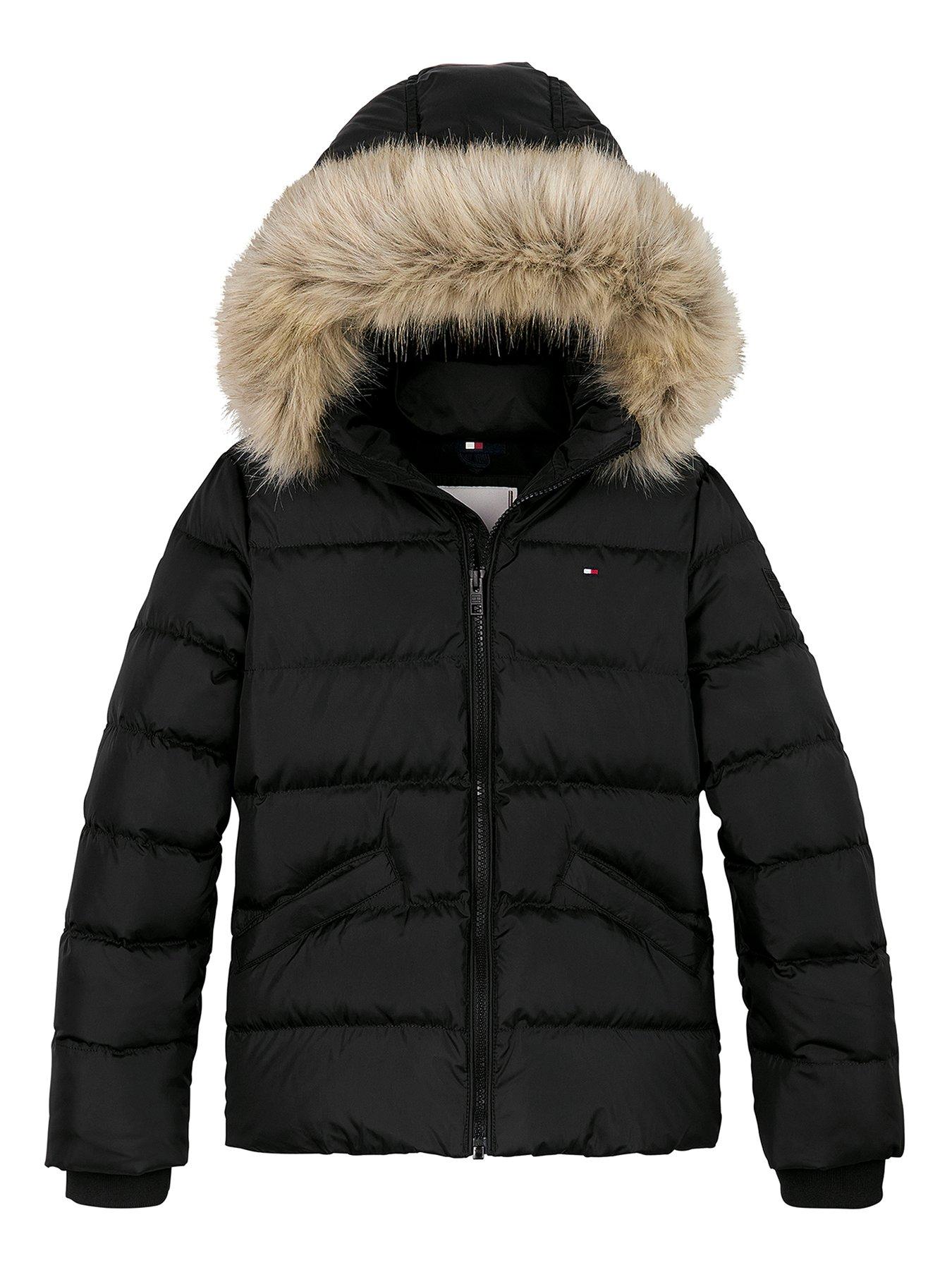 Fur Tommy Hilfiger Jacket Kids Tommy Hilfiger Girls Essential Down