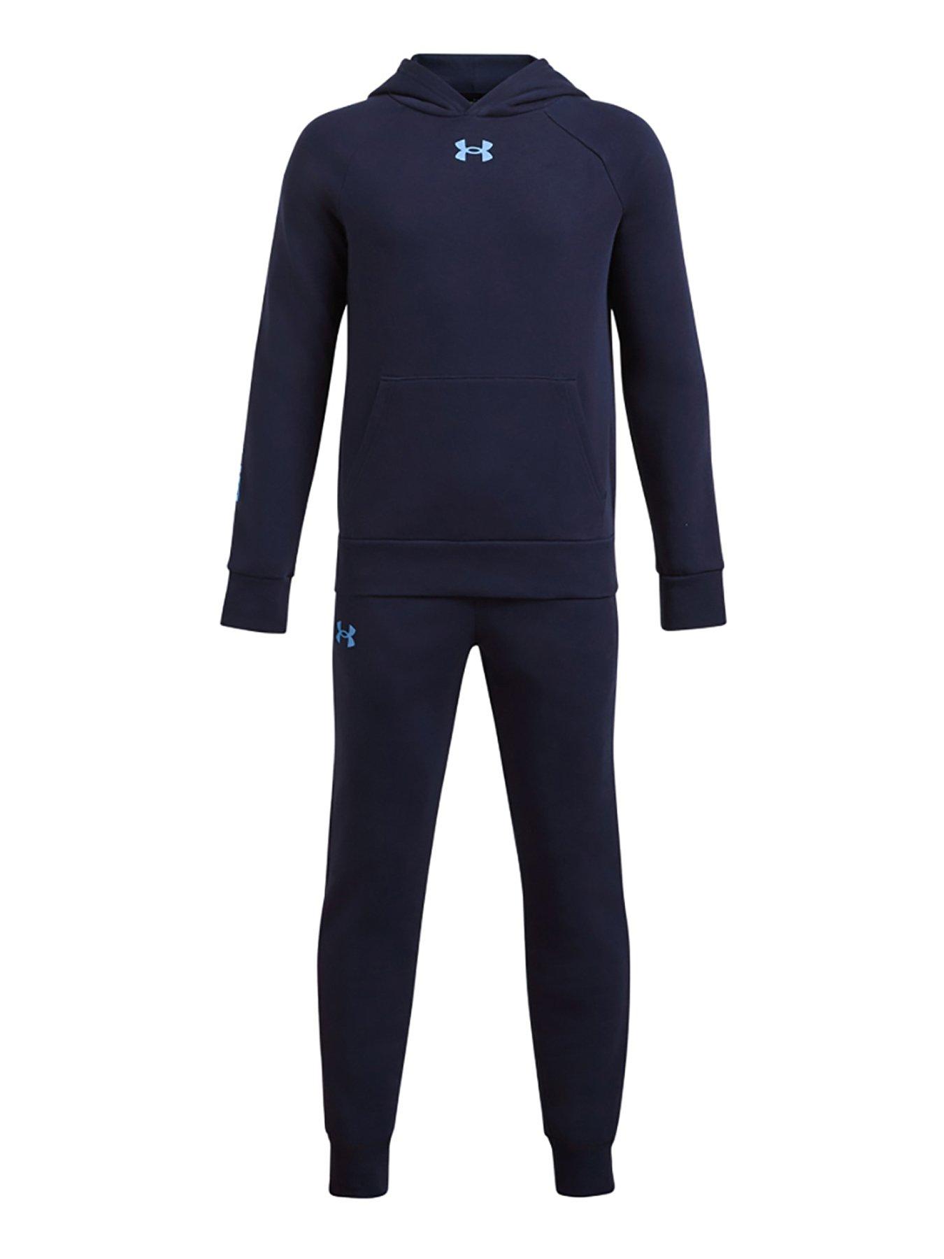  image of under-armour-boys-training-rival-fleece-tracksuit-navy