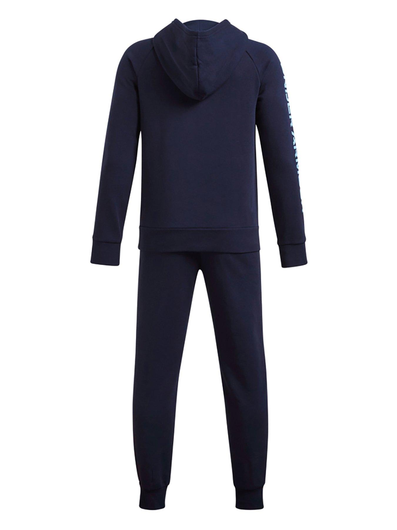  image of under-armour-boys-training-rival-fleece-tracksuit-navy