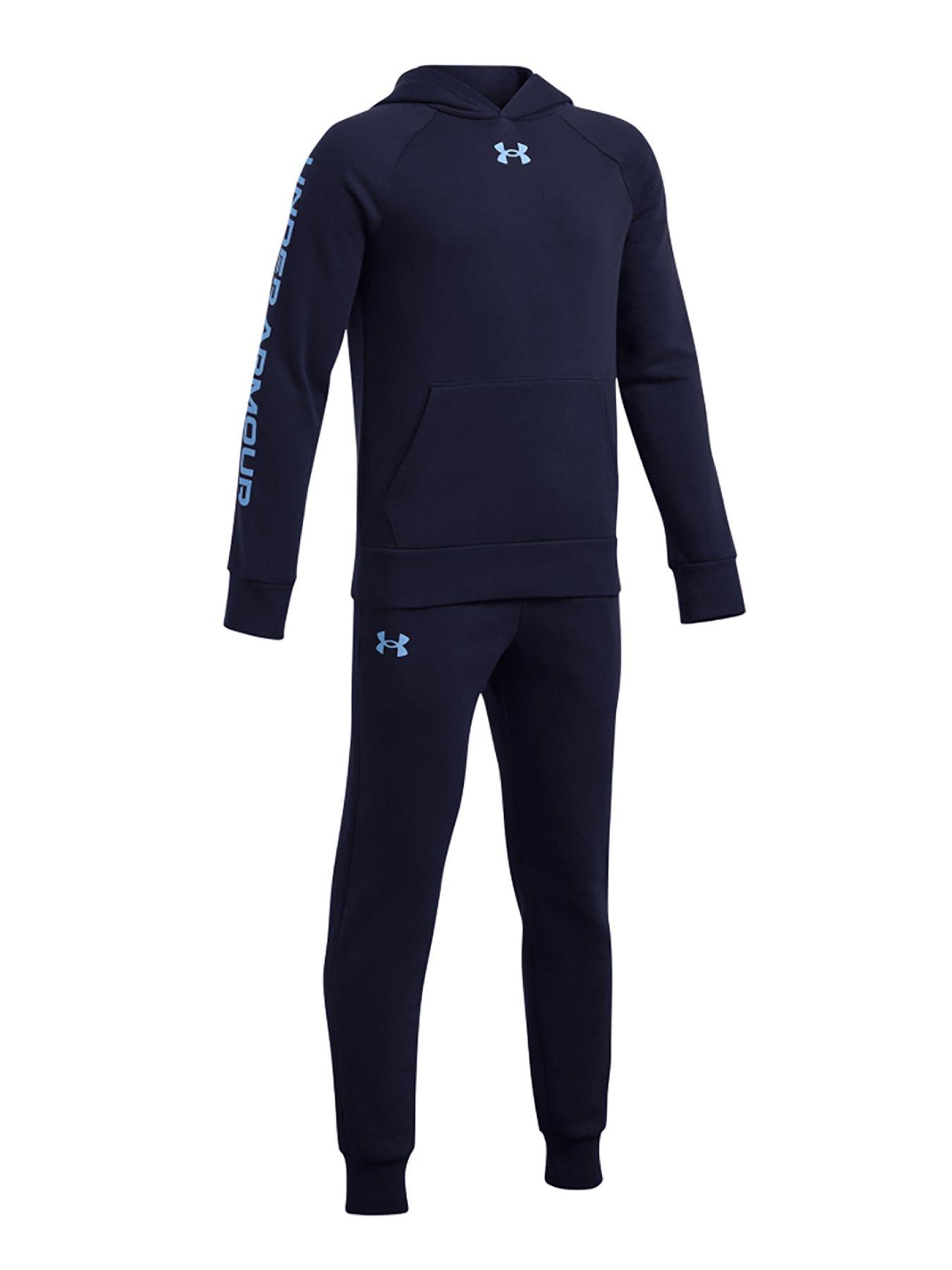  image of under-armour-boys-training-rival-fleece-tracksuit-navy