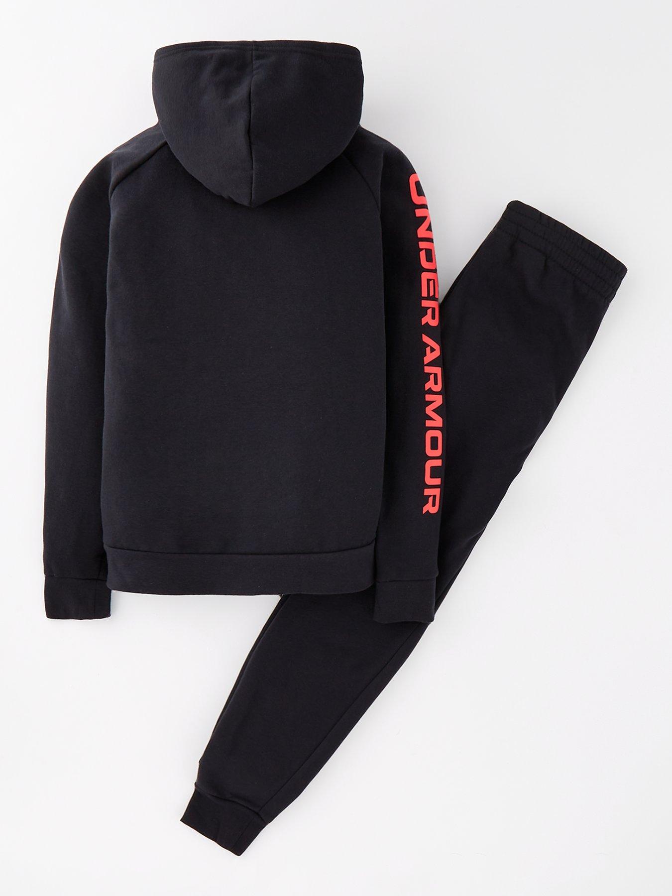  image of under-armour-boys-training-rival-fleece-tracksuit-black