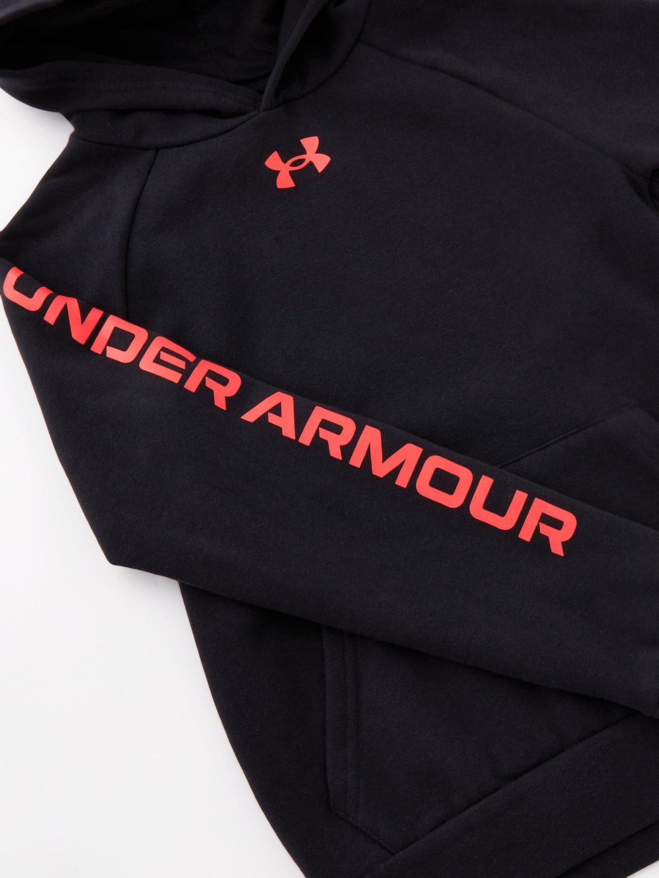  image of under-armour-boys-training-rival-fleece-tracksuit-black