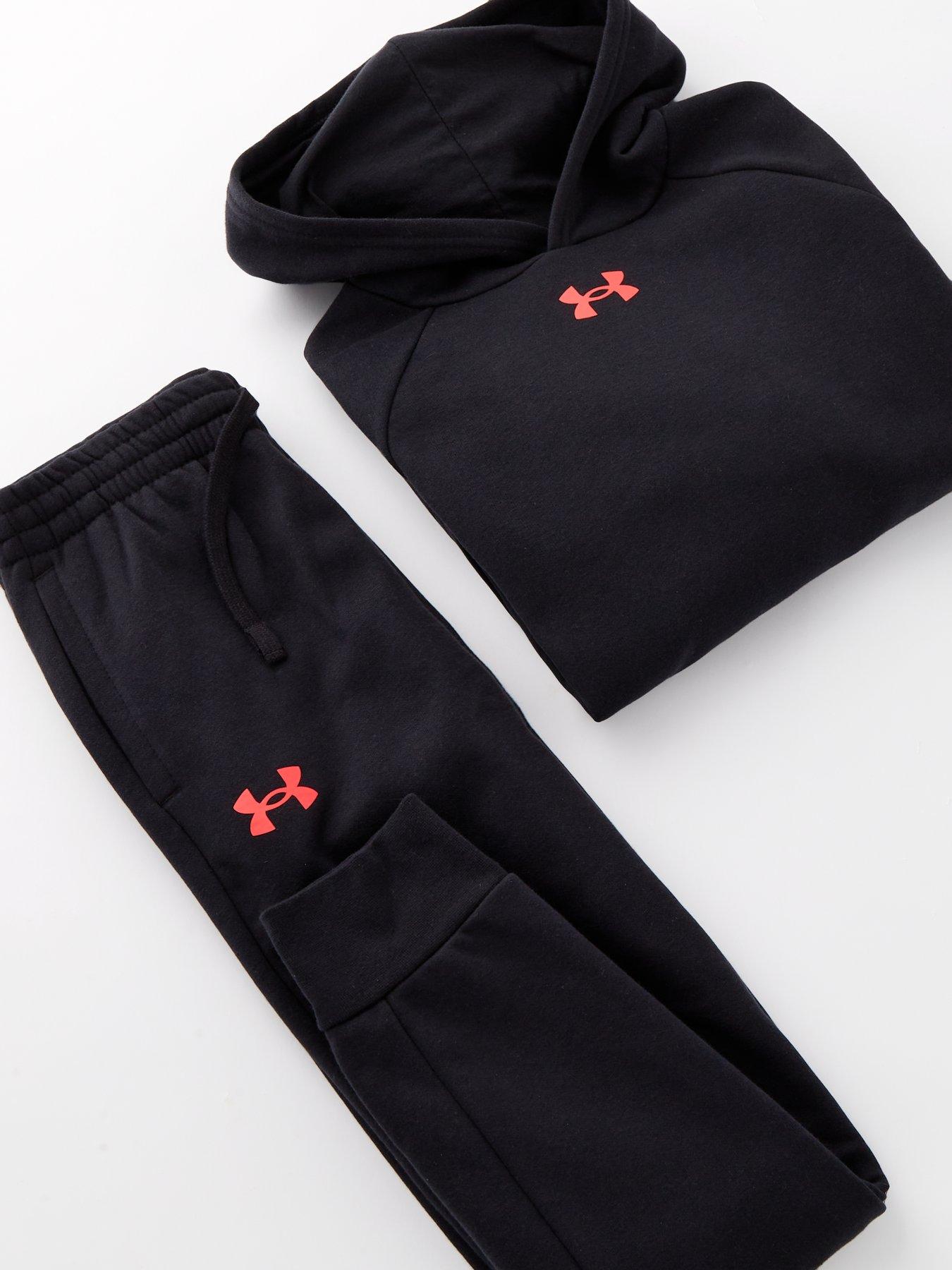  image of under-armour-boys-training-rival-fleece-tracksuit-black
