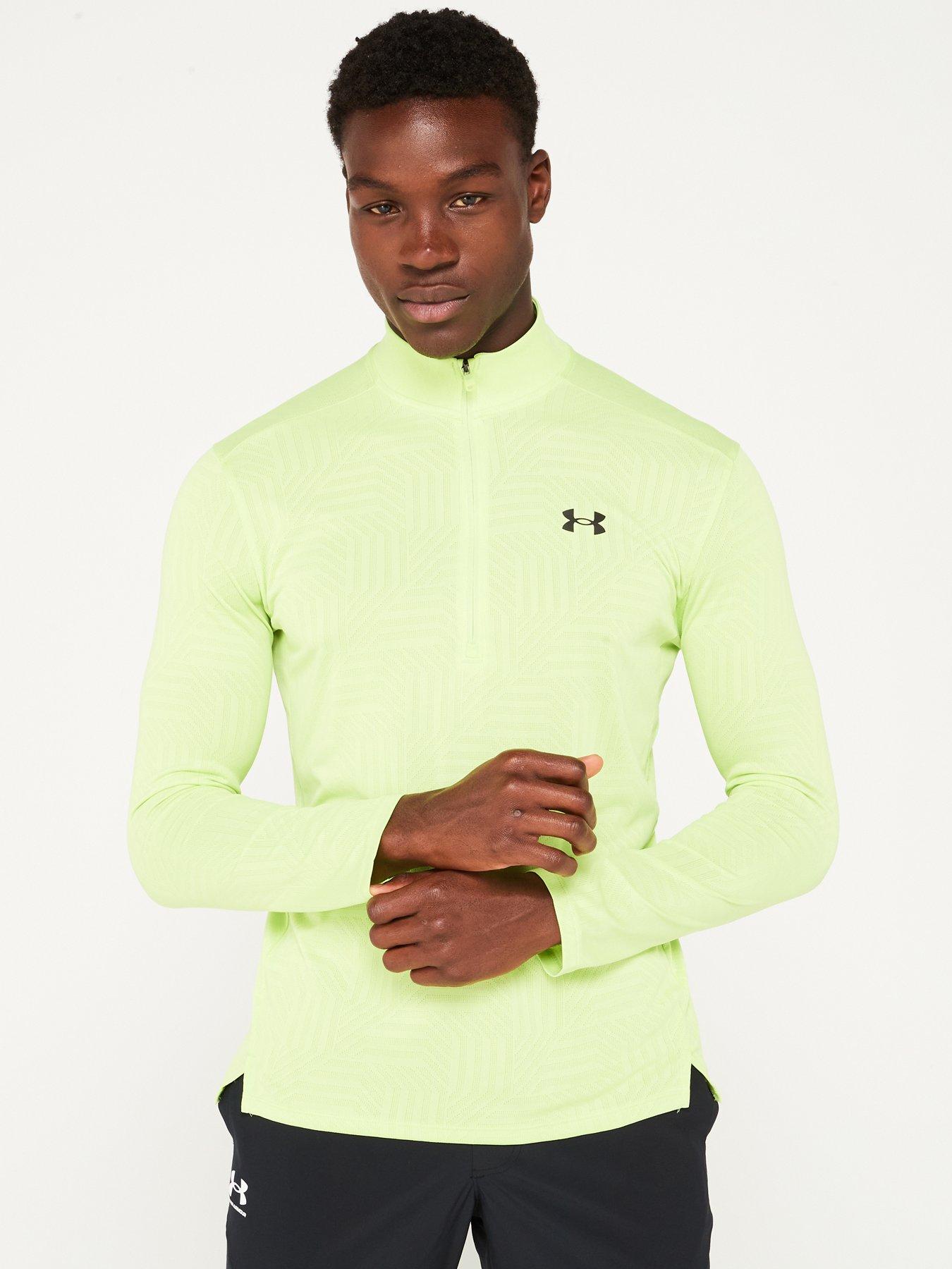 undefined Men's Training Tech Vent Geotessa 1/2 Zip - Green